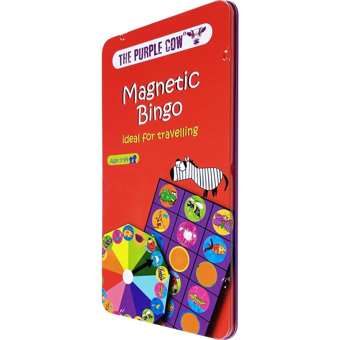 Bingo de Animales The Purple Cow - Juego de Viaje Magnético