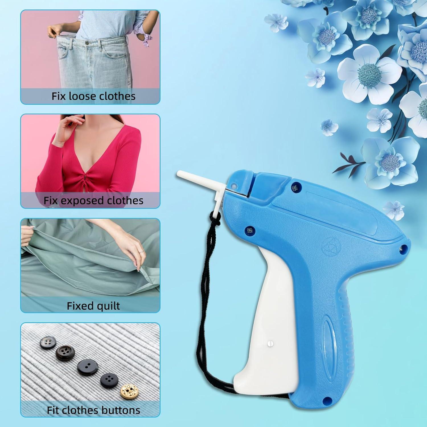 Kit Pistola de Puntadas Finas Mini SGMM5 Azul - 6 Agujas y 1000 Sujetadores