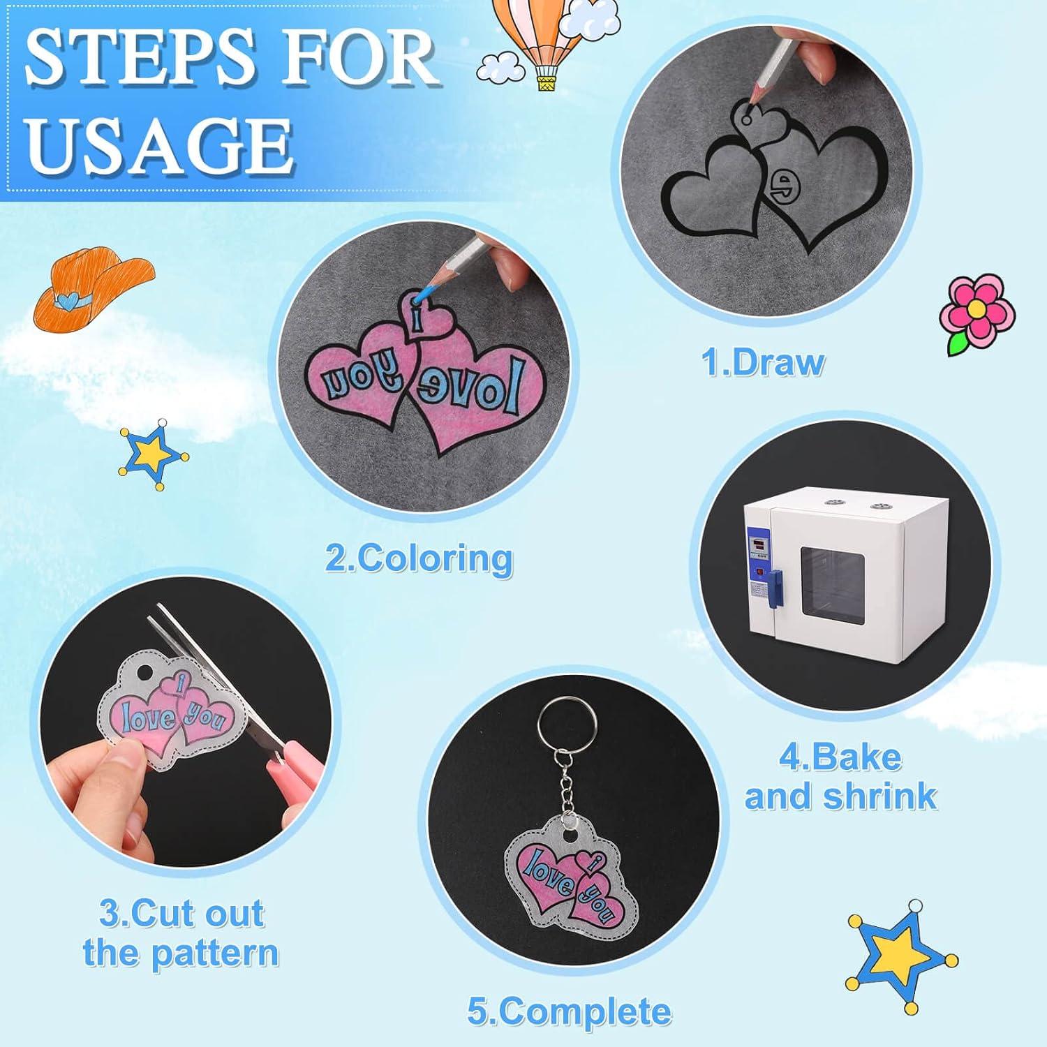 Hojas de Plástico Encogible Cridoz 18 Piezas 20x14.5cm