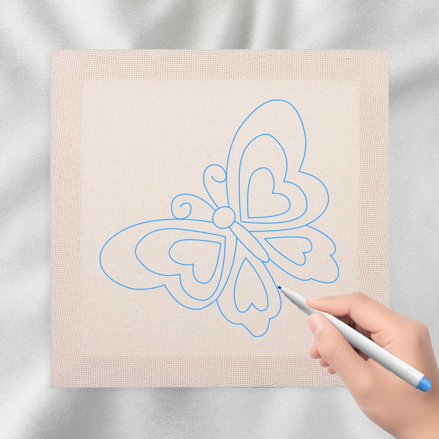 Kit de Punch Needle Zuaooz 10.2x10.2 cm con Agujas y Tijeras