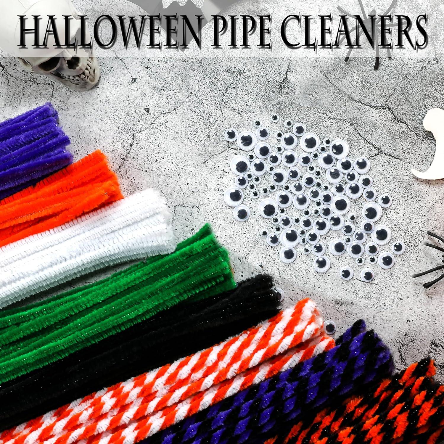 Limpiapipas de Halloween CVNDKN 420 Pcs para Manualidades DIY