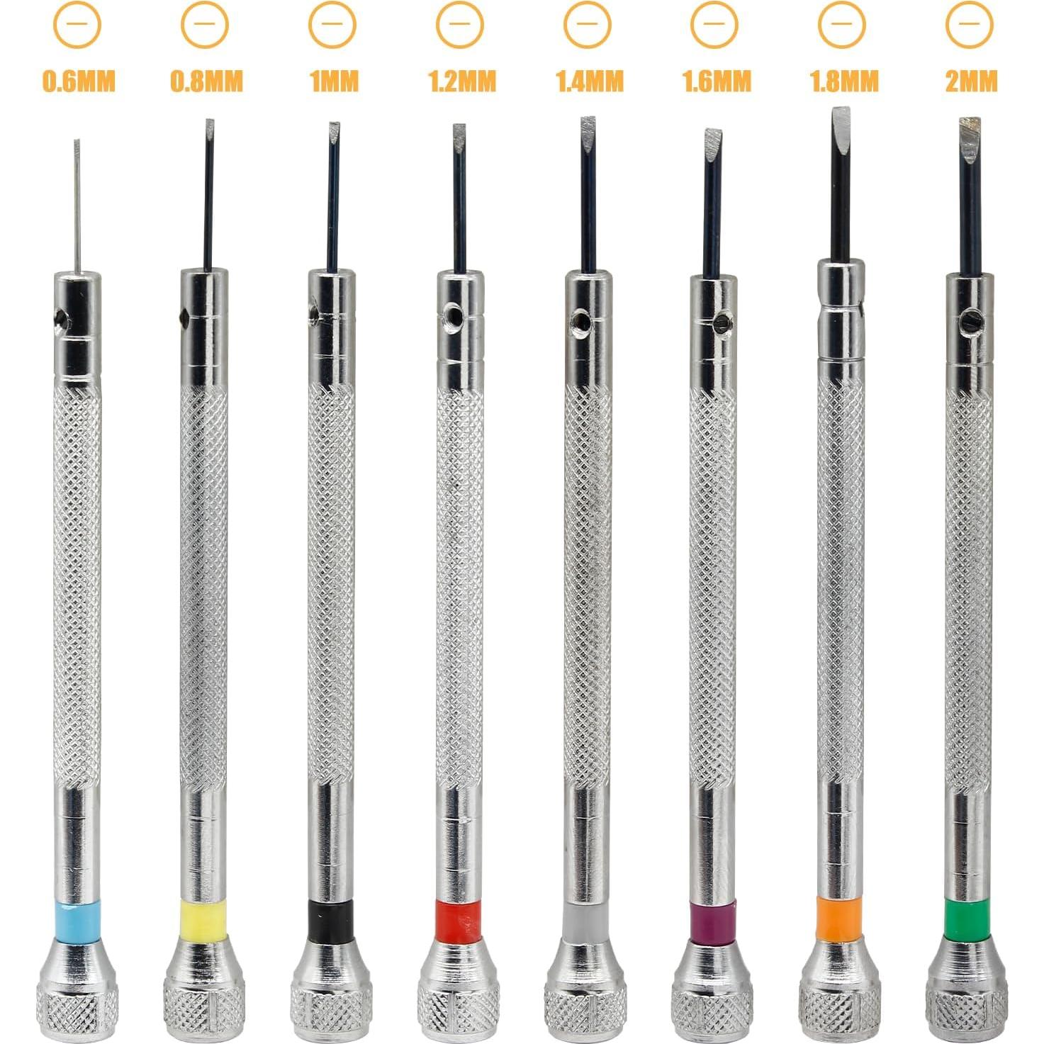 Juego de Destornilladores de Precisión Hordion 8 Piezas 0.6-2mm