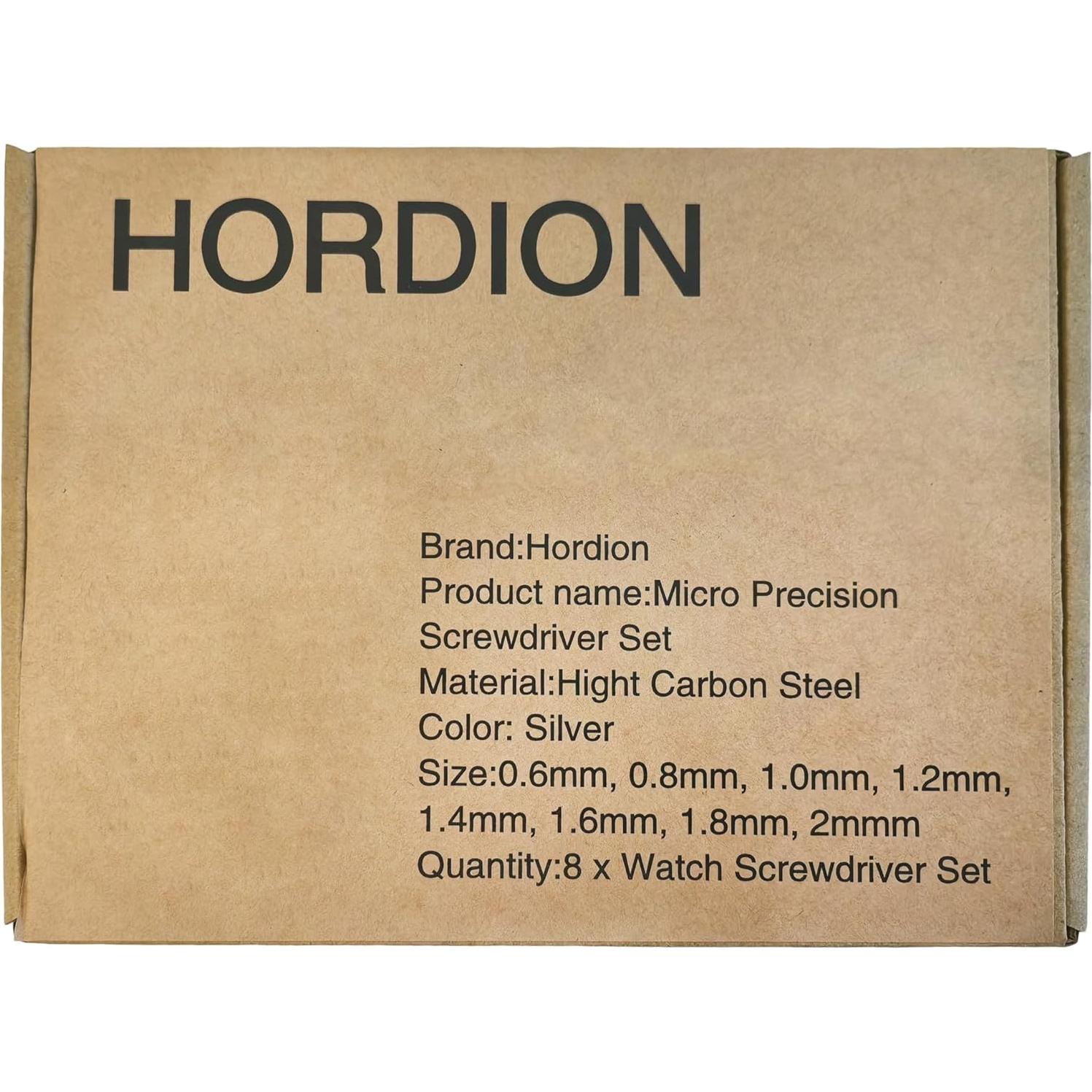 Juego de Destornilladores de Precisión Hordion 8 Piezas 0.6-2mm
