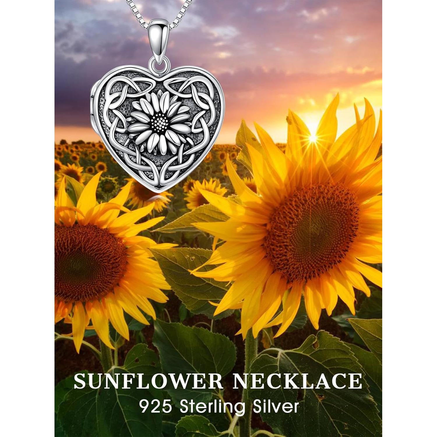 Collar Locket de Foto Dorunmo 925 Plata Esterlina 19mm