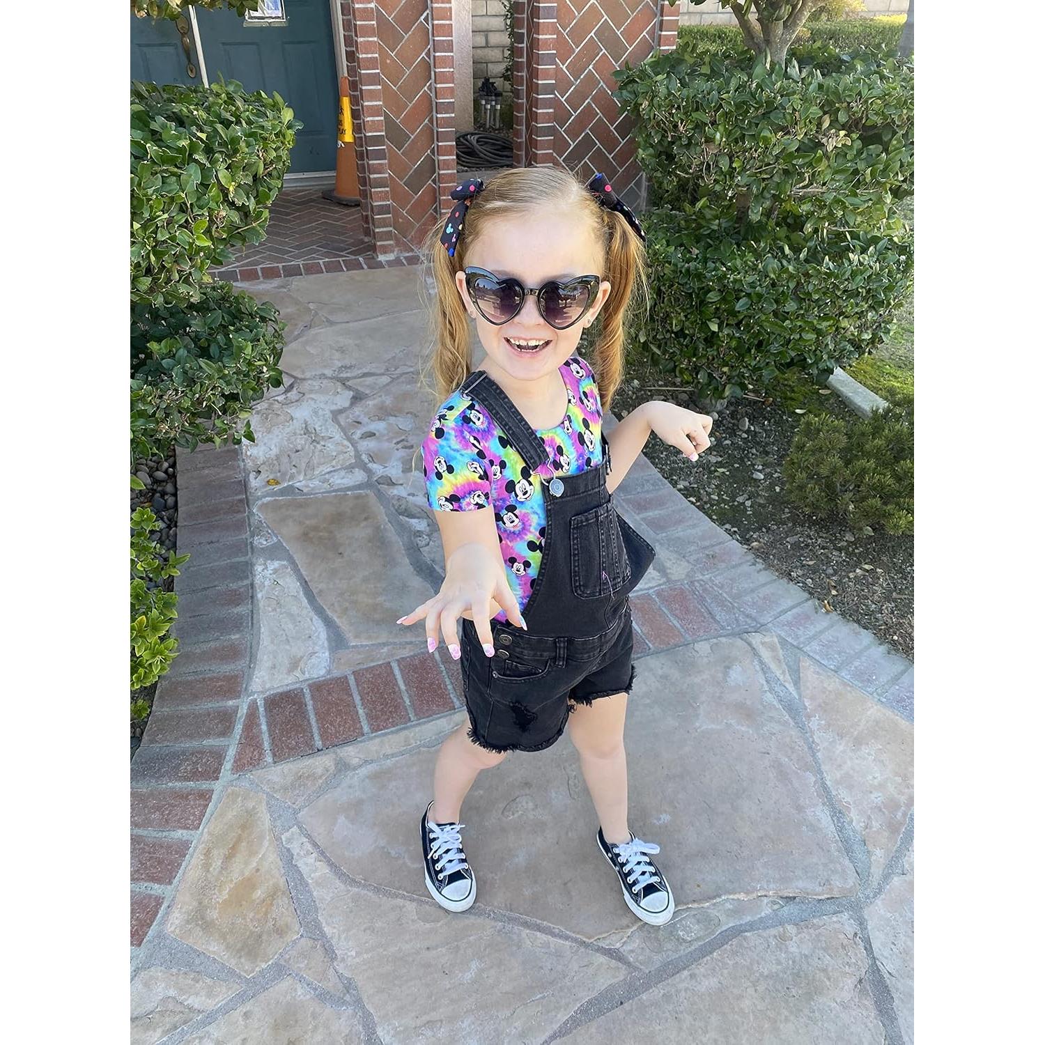 Gafas de sol ShadyVEU para niñas UV400 en forma de corazón