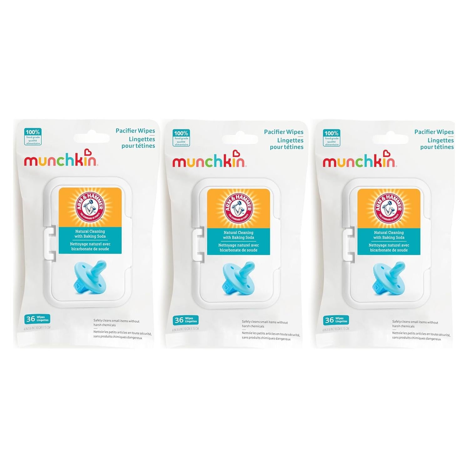 Toallitas para Chupetes Munchkin Arm & Hammer - 108 Unidades