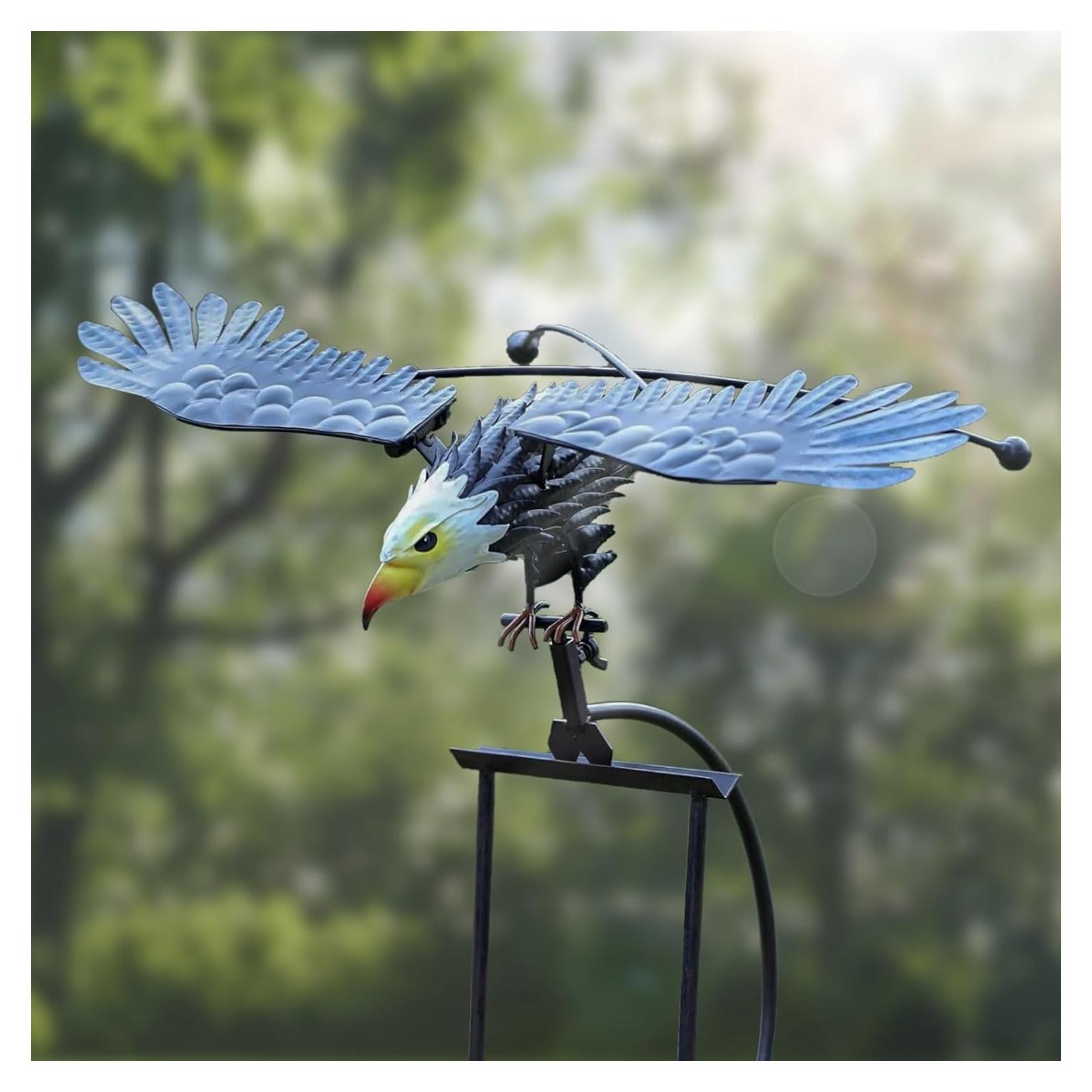 Estaca de Jardín de Búho de Metal Quanqiuyi - 99 cm