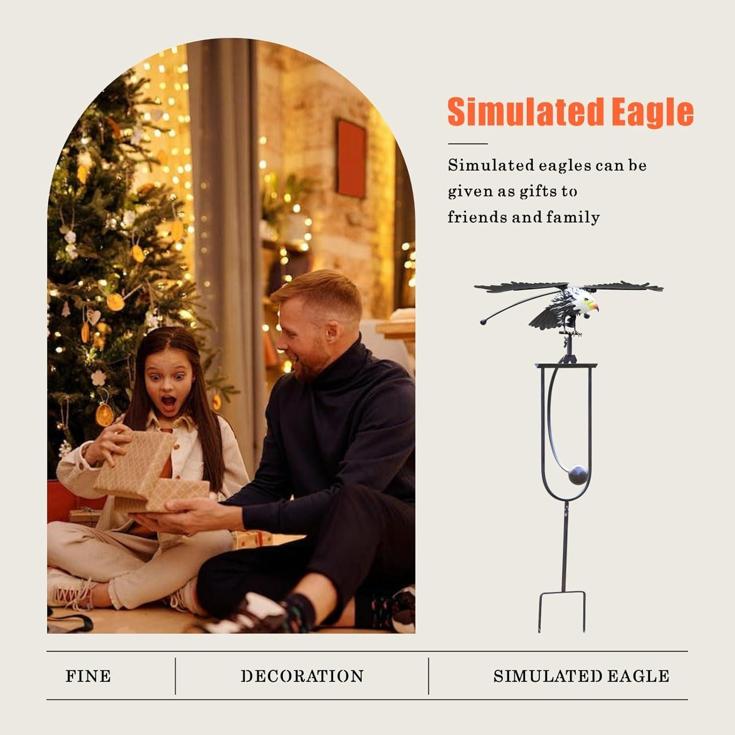 Estaca de Jardín de Búho de Metal Quanqiuyi - 99 cm