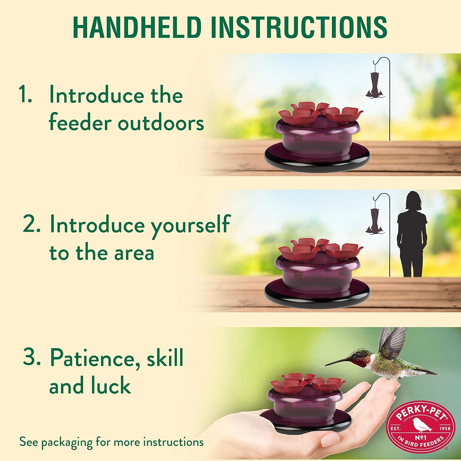 Alimentador de Colibríes de Mano y Mesa Perky-Pet 9100 - 59 ml