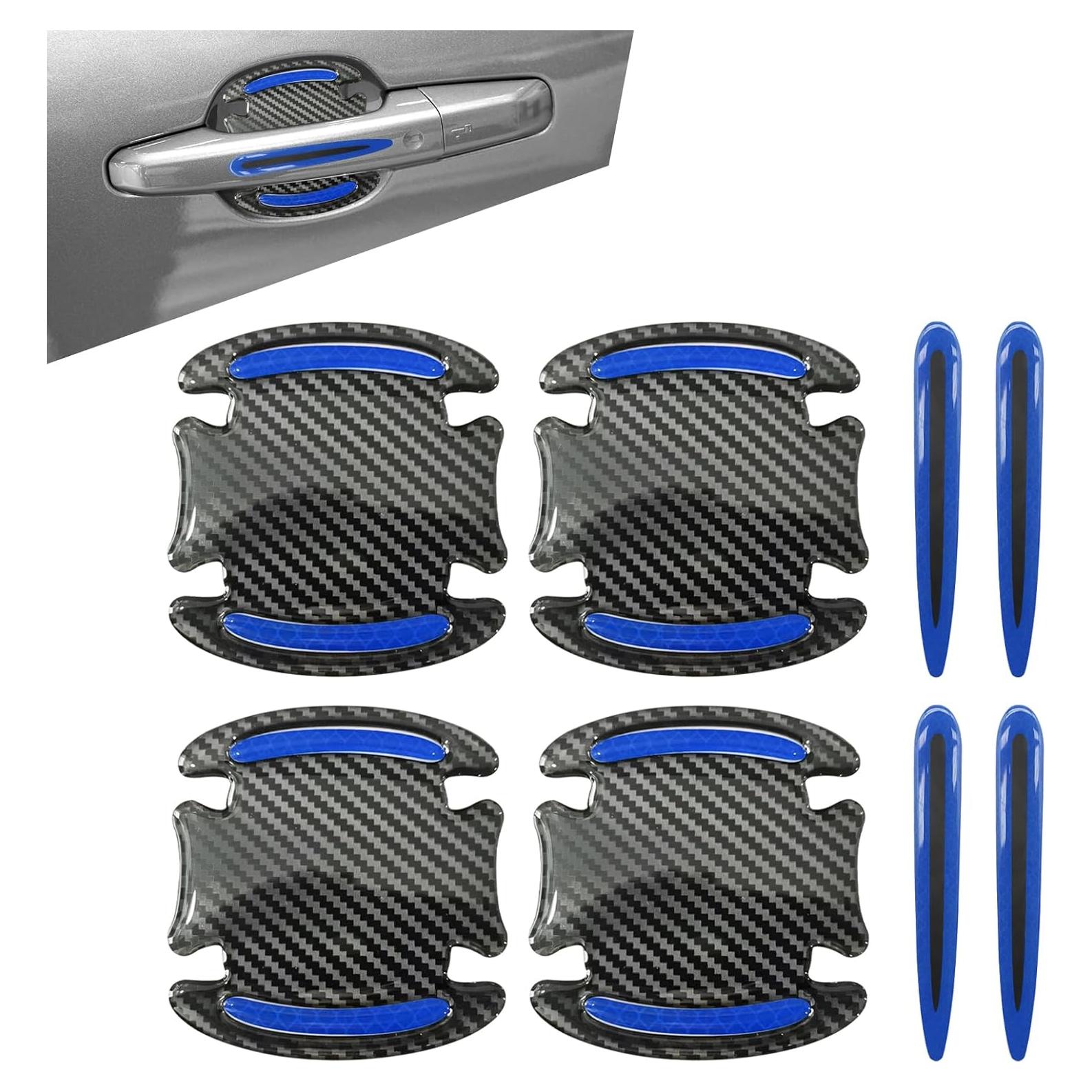 Protector de Manija de Puerta de Coche Sumjig 8 PCS Azul