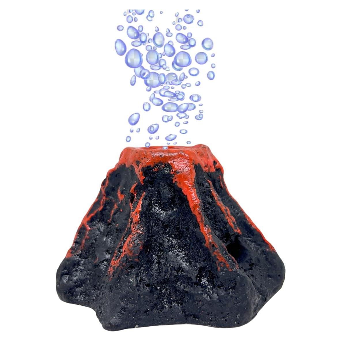 Volcán Acuático Khanoqq con Burbujeador de Aire Marrón 8x5.5cm