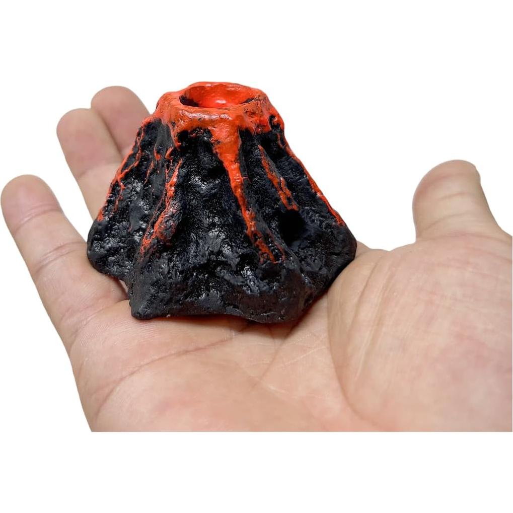 Volcán Acuático Khanoqq con Burbujeador de Aire Marrón 8x5.5cm