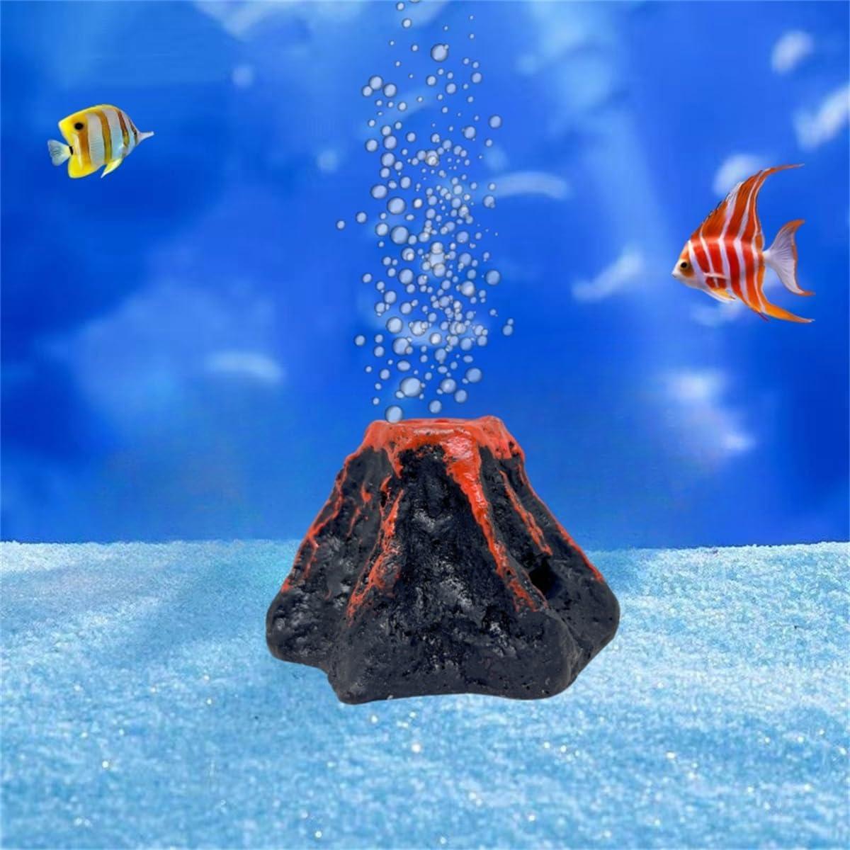 Volcán Acuático Khanoqq con Burbujeador de Aire Marrón 8x5.5cm