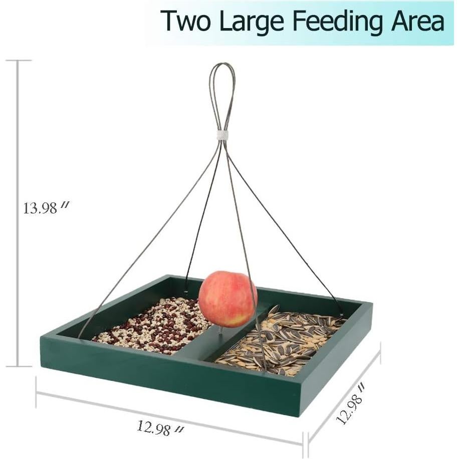 Comedero Colgante para Aves Solution4Patio 4.54 kg Verde