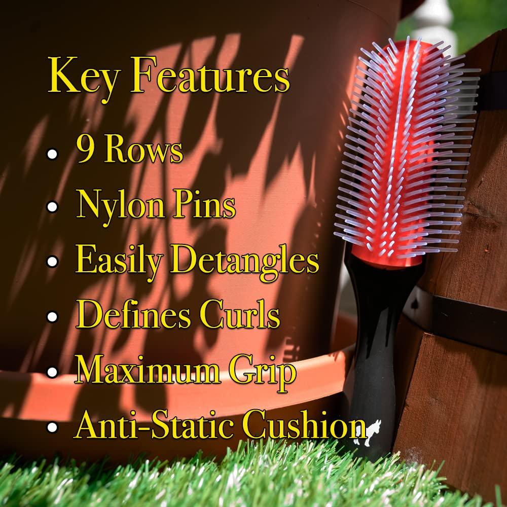 Cepillo Clásico de Almohadilla Pete & Pedro 9 Filas Nylon 21.2x3.6cm