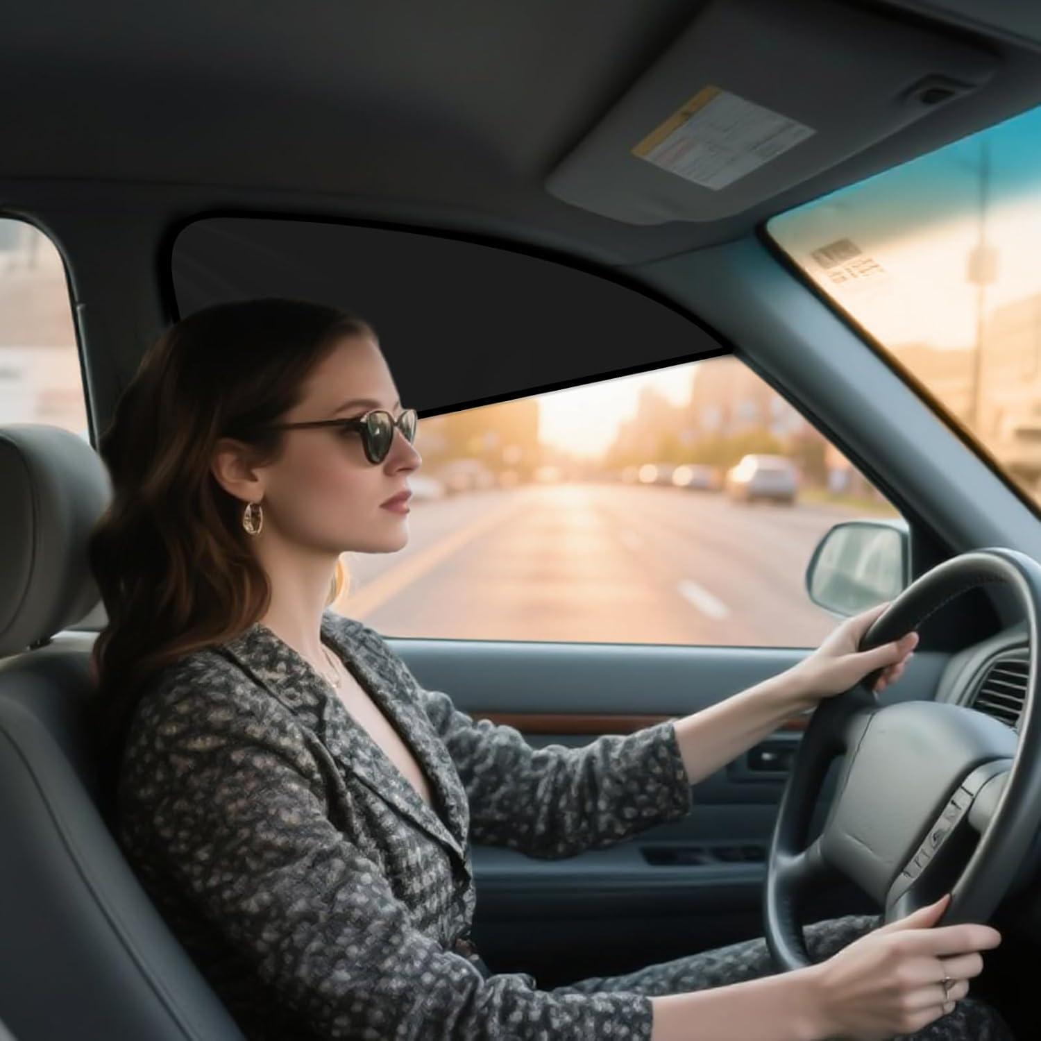 Cortinas para Ventanas de Coche ZATOOTO 2 Piezas Magnéticas UV