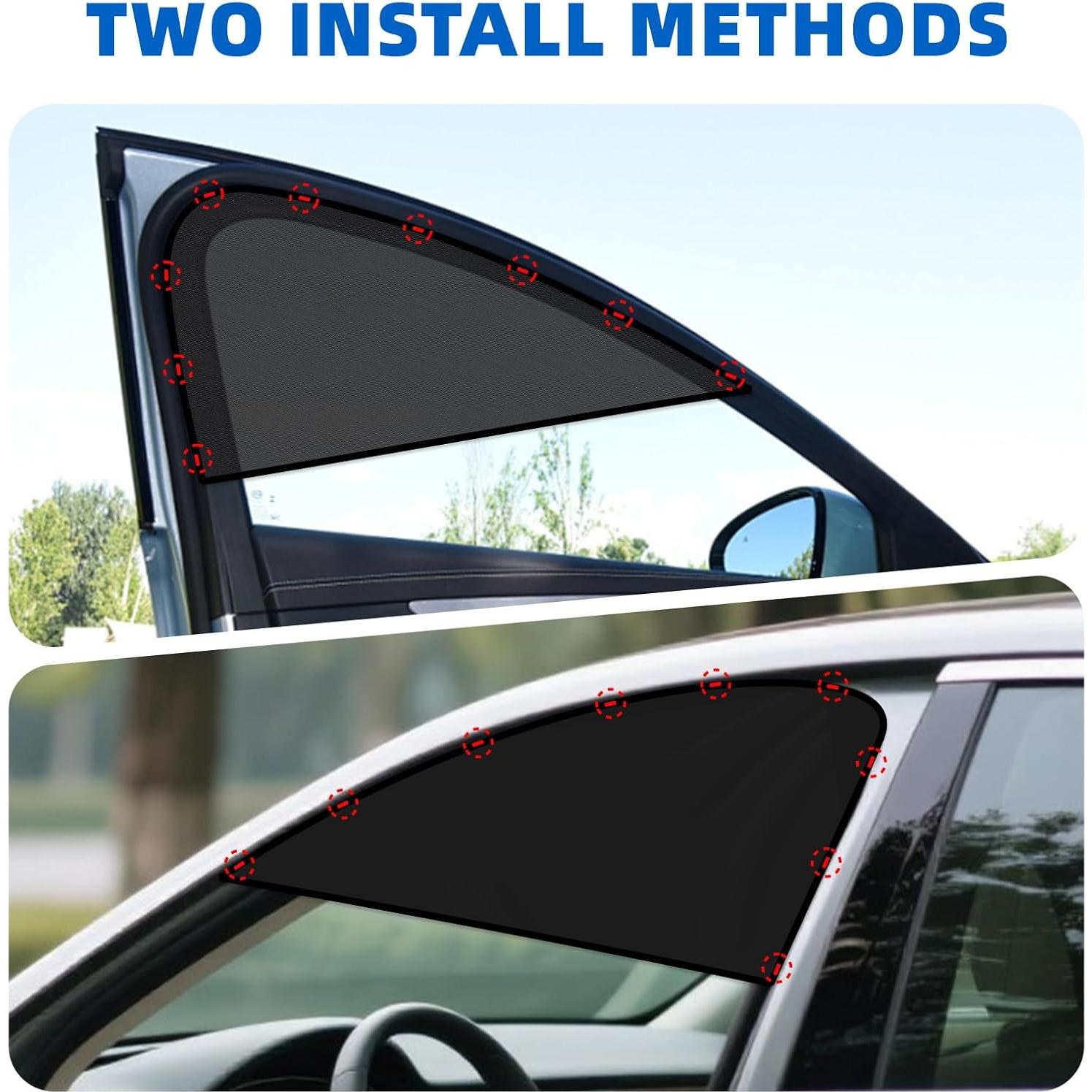 Cortinas para Ventanas de Coche ZATOOTO 2 Piezas Magnéticas UV