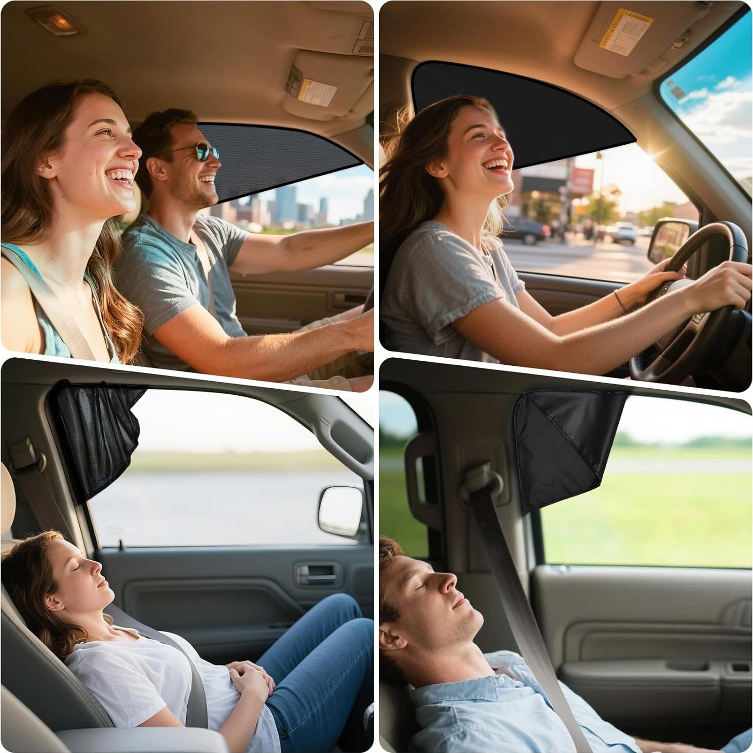 Cortinas para Ventanas de Coche ZATOOTO 2 Piezas Magnéticas UV