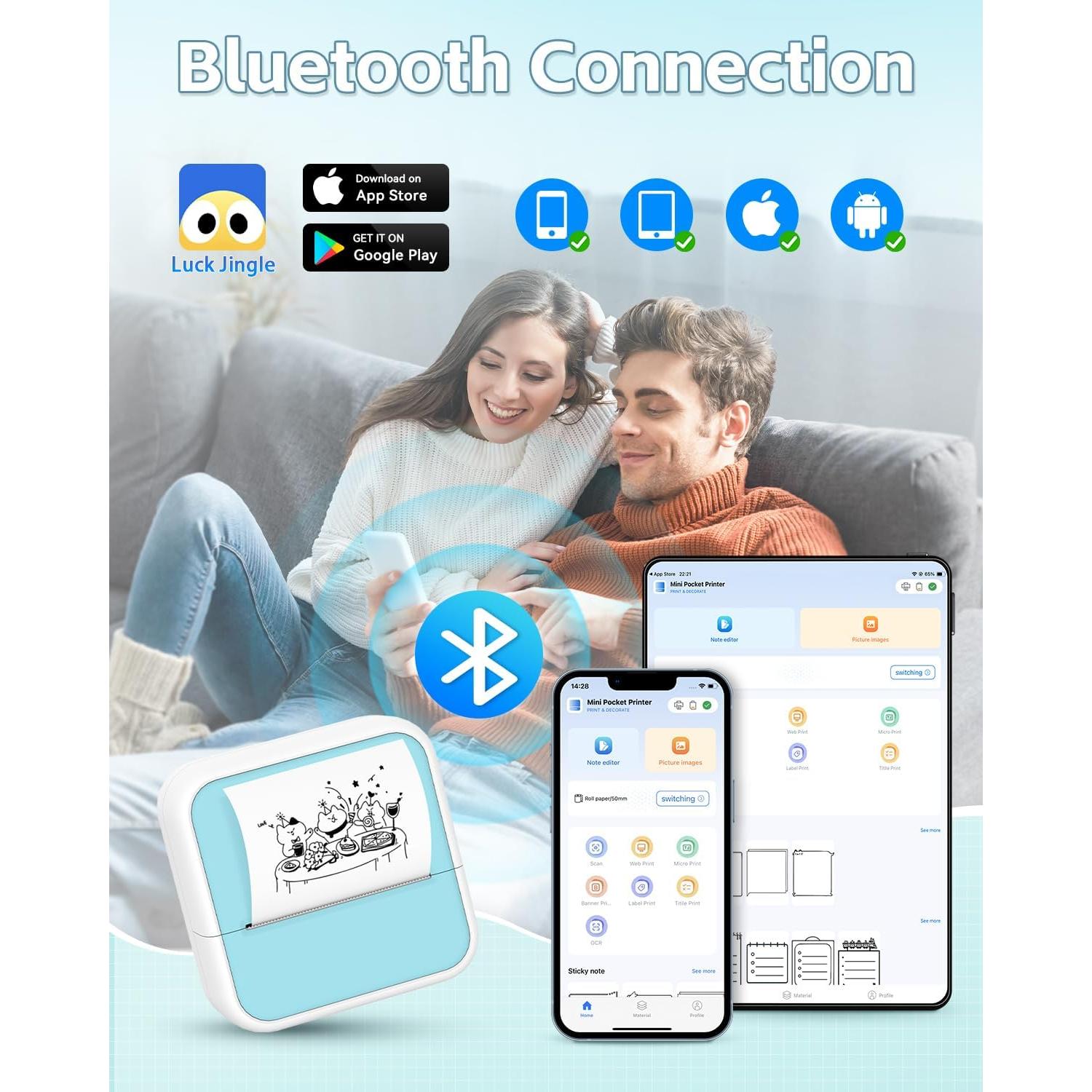 Impresora de Stickers Anycash S1 Térmica Bluetooth Portátil