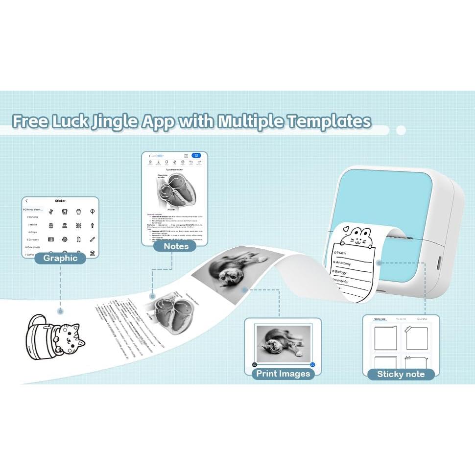 Impresora de Stickers Anycash S1 Térmica Bluetooth Portátil