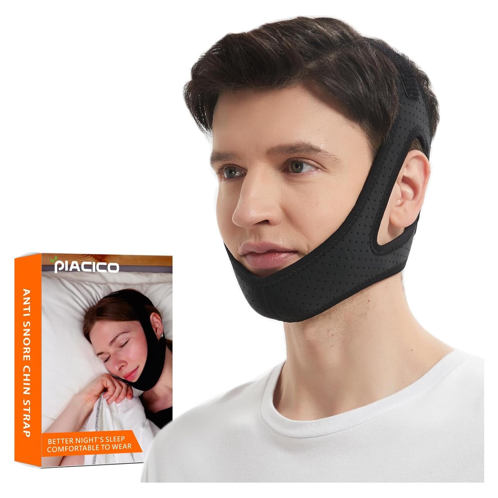 Correa de Barbilla Anti Ronquidos Piacico - Ajustable y Cómoda