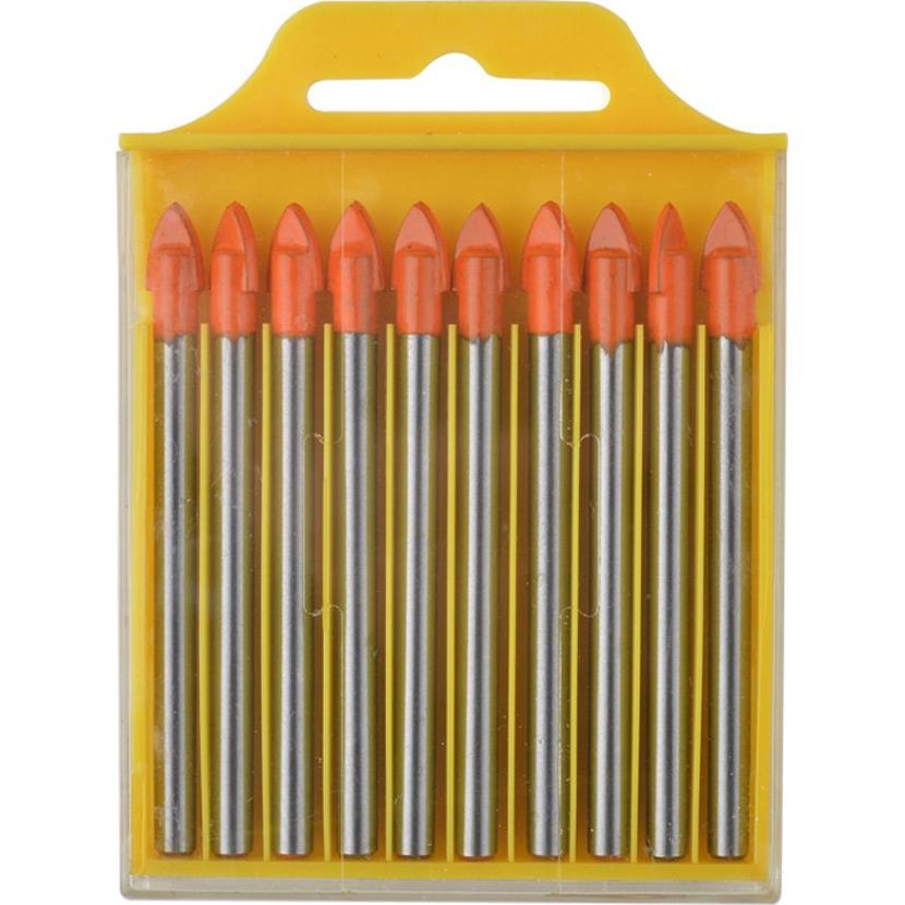 Juego de Brocas de Carburo Gunpla 10 Piezas 6mm para Vidrio y Azulejo