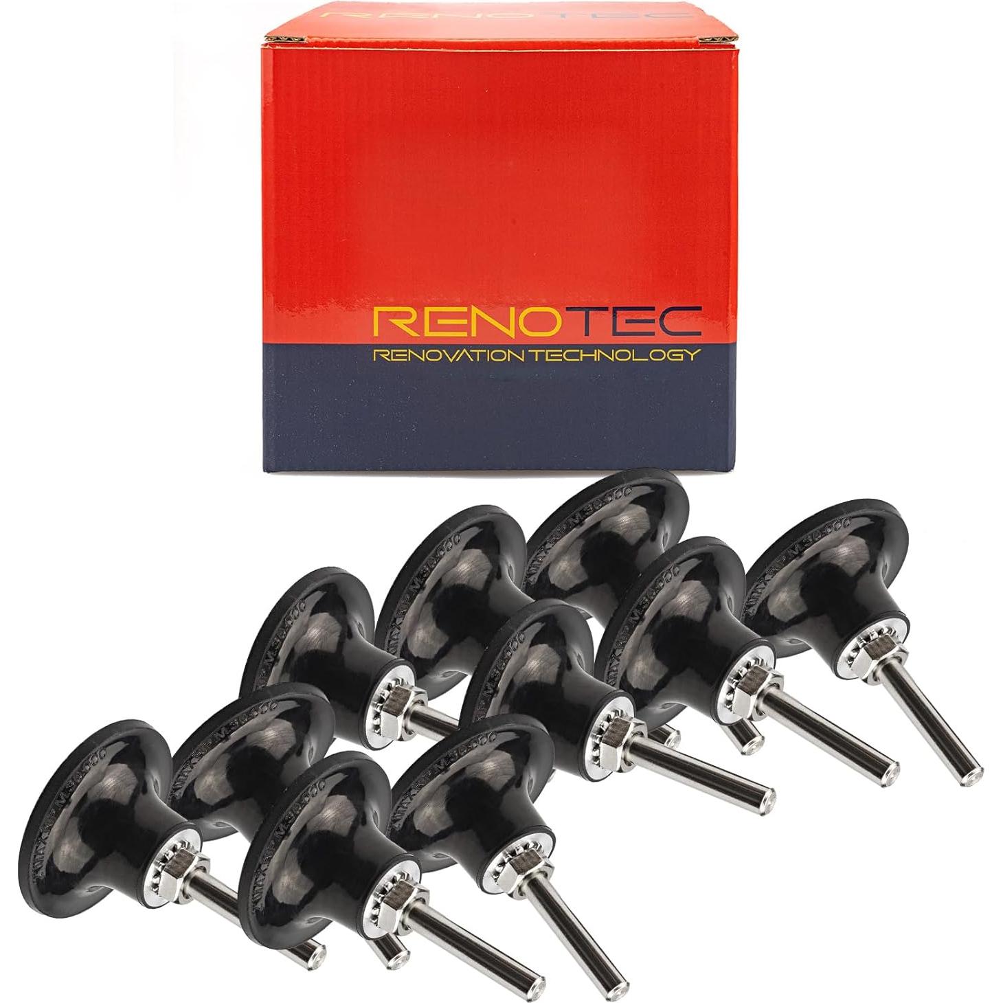 Soporte de almohadilla 2" RENOTEC para discos de lijado - 10 piezas