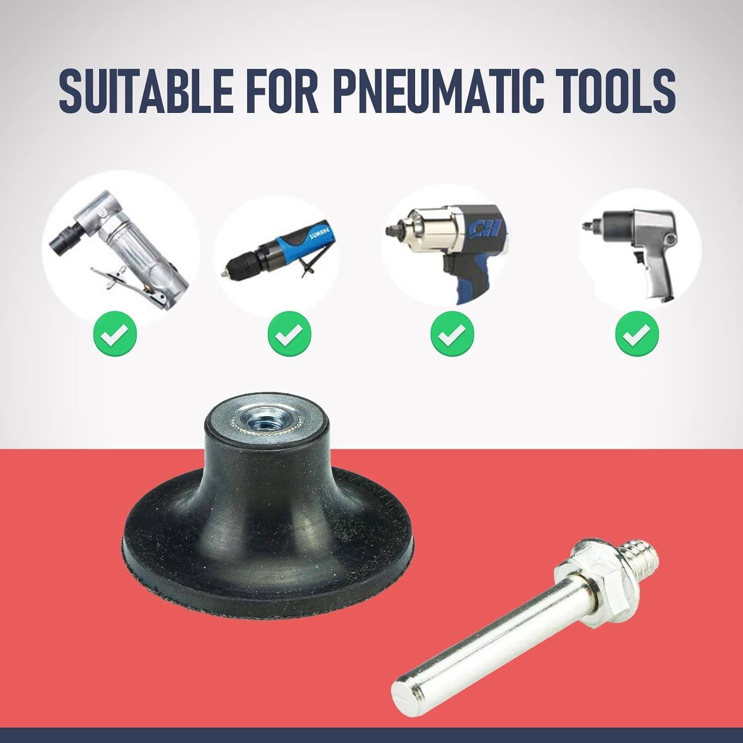 Soporte de almohadilla 2" RENOTEC para discos de lijado - 10 piezas