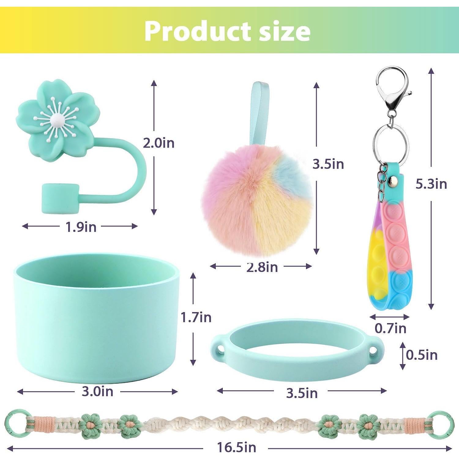 Juego de Accesorios para Taza Stanley Hmobnv 6 Piezas Verde