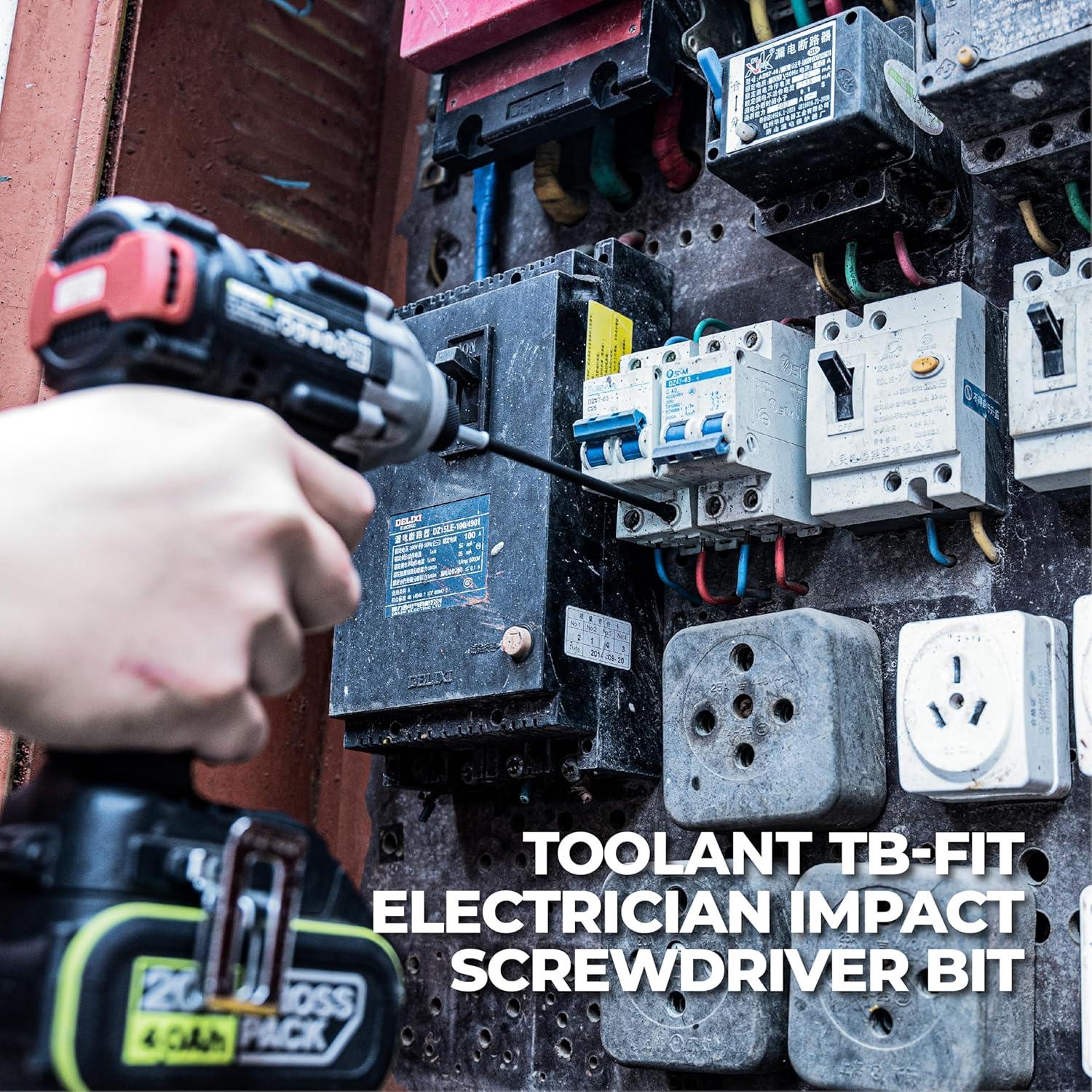 Set de Puntas de Destornillador Toolant TB-Fit, 10 Piezas, Acero S2