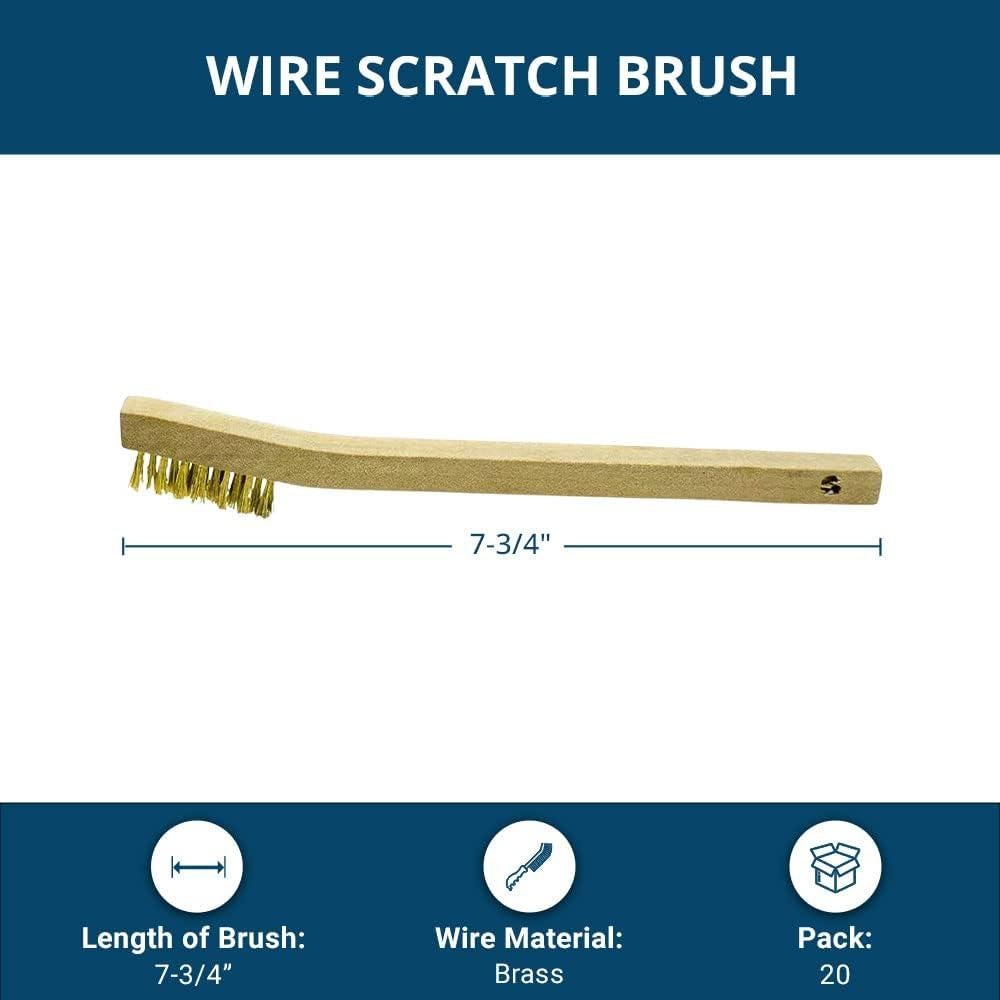Cepillo de Soldador Benchmark Abrasives 20 Piezas Latón