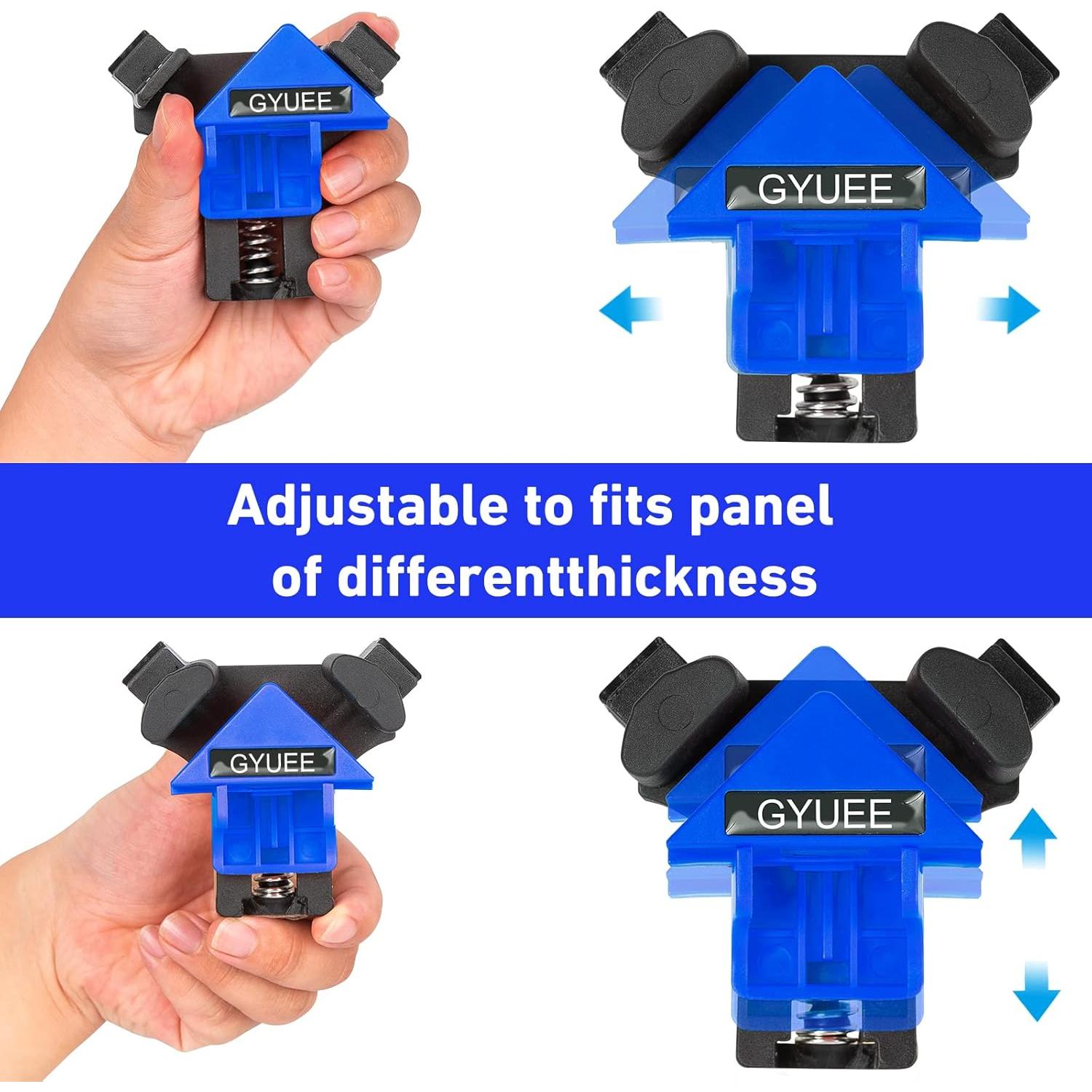 Juego de 4 Abrazaderas de Ángulo Recto GYUEE 90 Grados