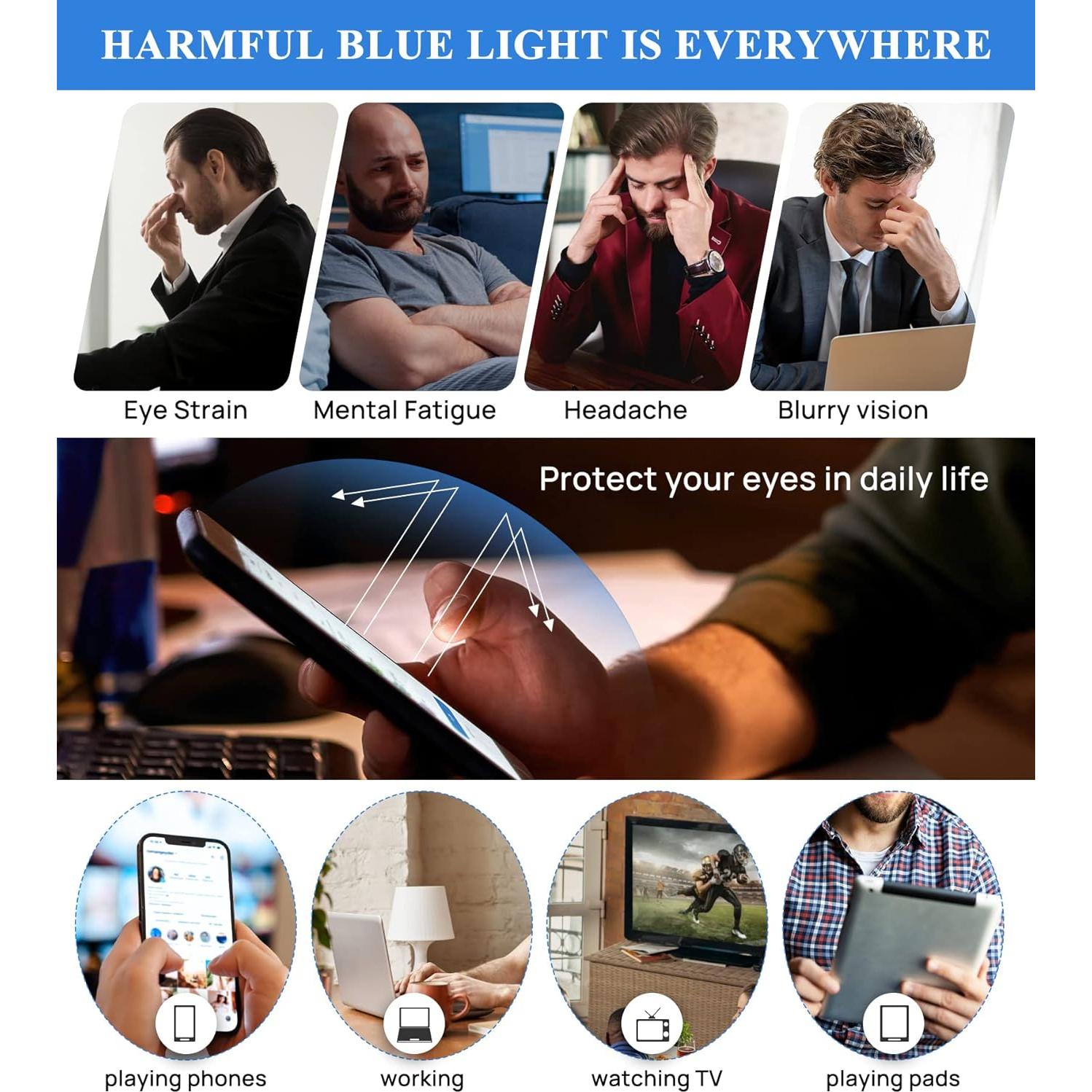 Gafas de Luz Azul OCCI CHIARI para Hombres Montura Óptica