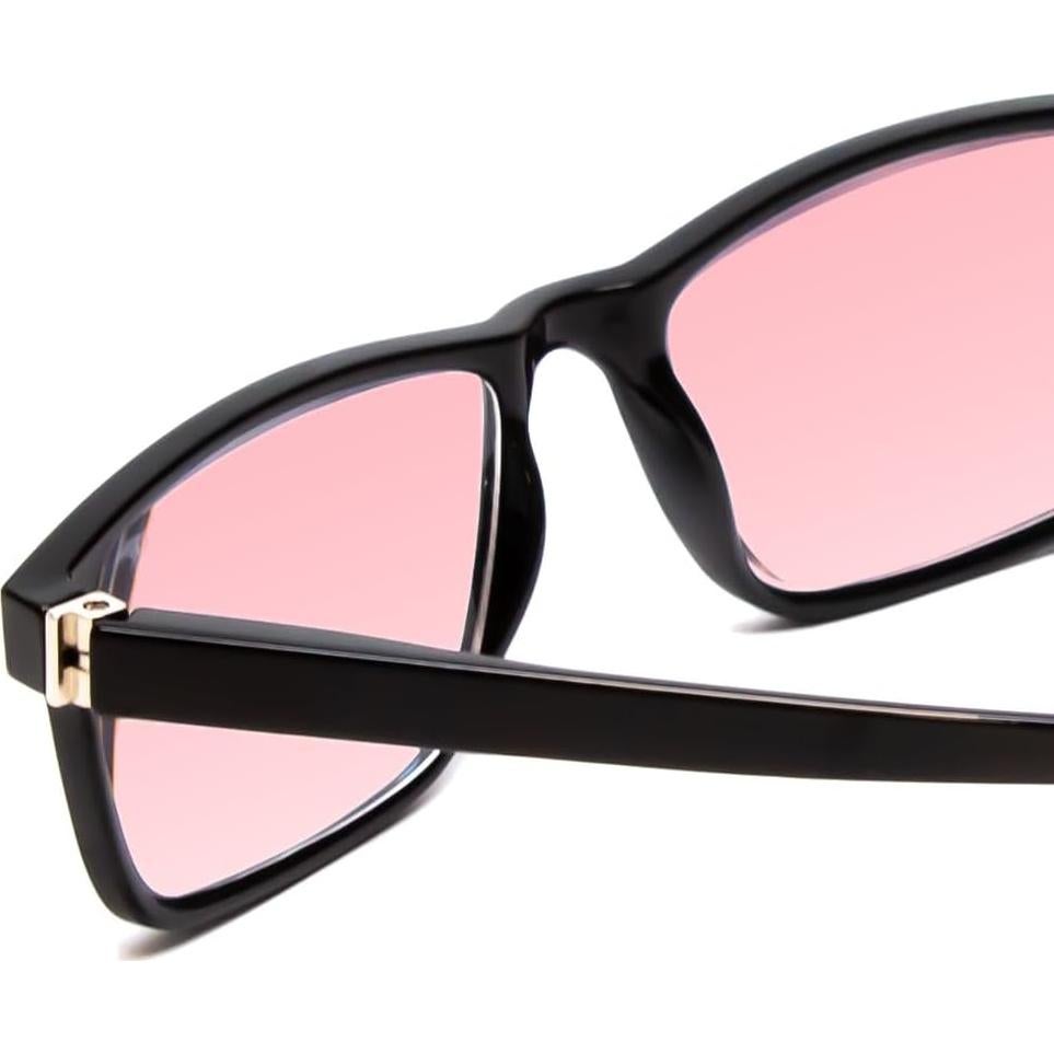 Gafas de lectura FL-41 Medspex rosa para fotofobia y migrañas