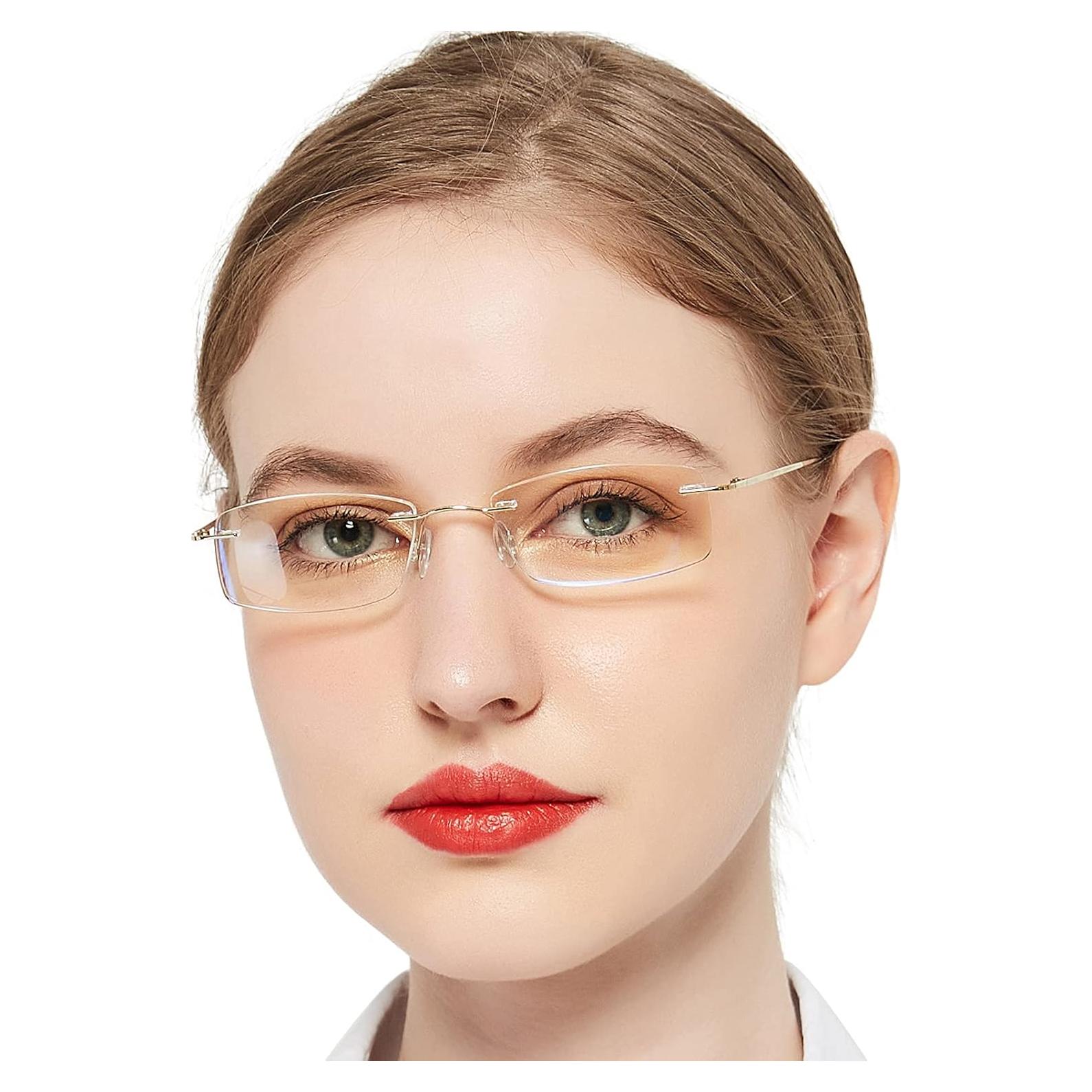 Gafas de Lectura OCCI CHIARI Luz Azul Titanio 1.0 para Mujeres