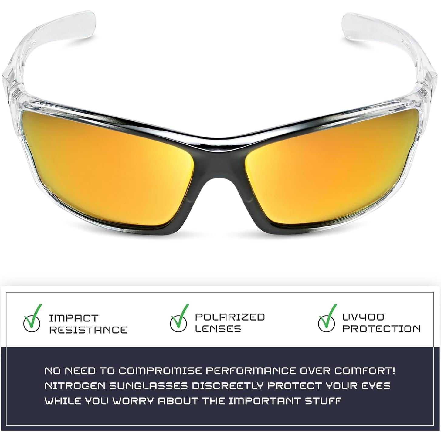 Gafas de sol deportivas Nitrogen polarizadas UV400 unisex