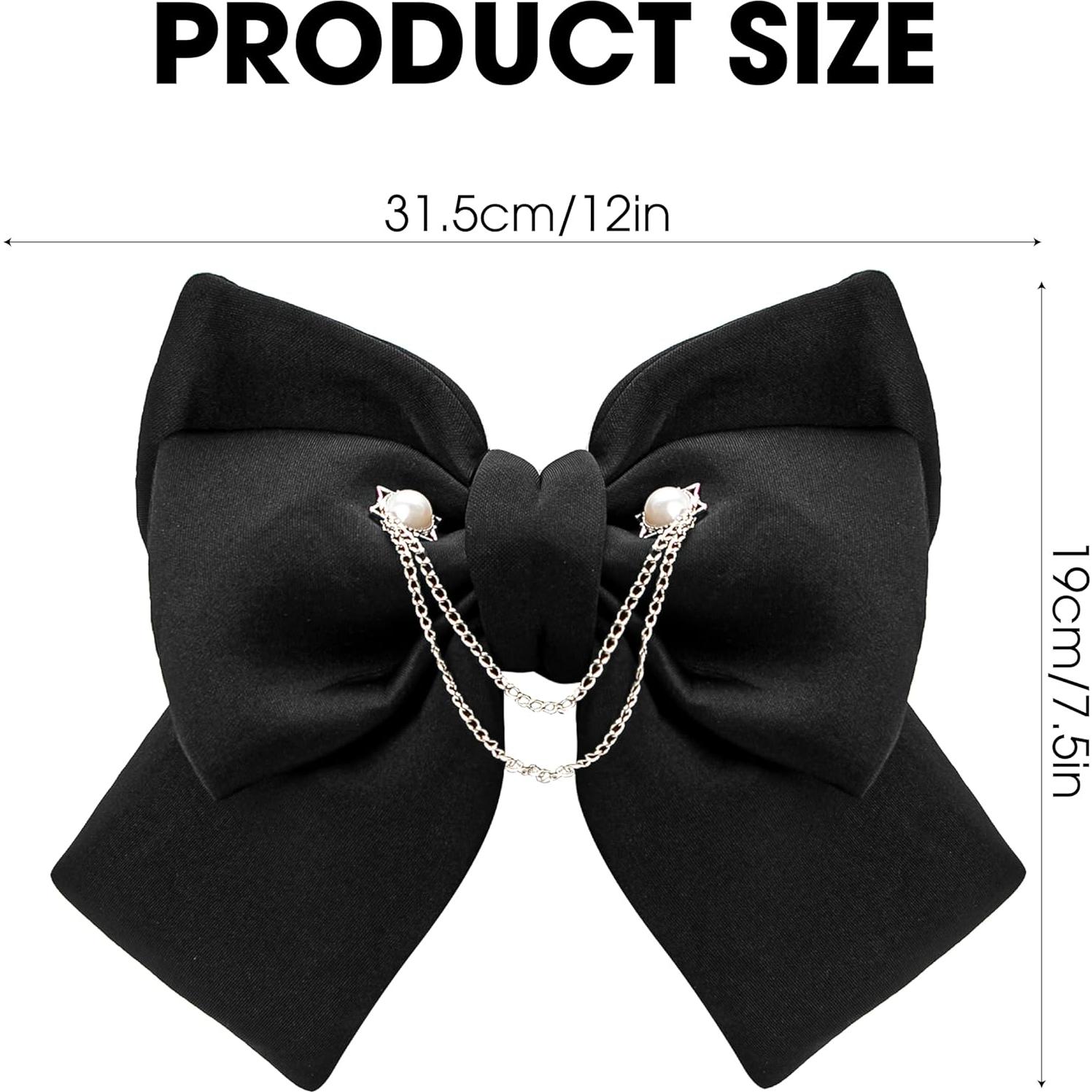 Moño de Tela BuleVina Negro para Casco de Motocicleta y Bicicleta