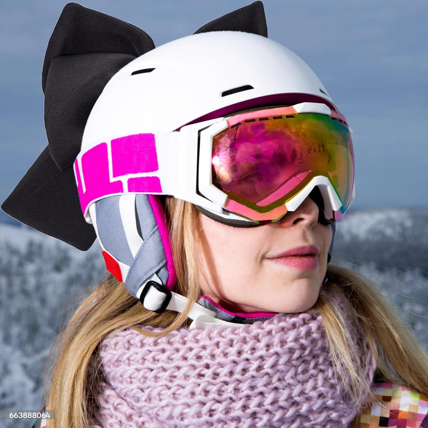 Moño de Tela BuleVina Negro para Casco de Motocicleta y Bicicleta