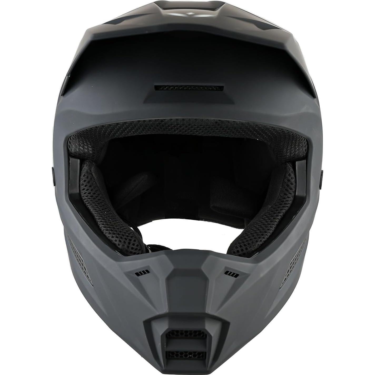 Casco de Motocross 1Storm T602 para Niños Negro Mate M