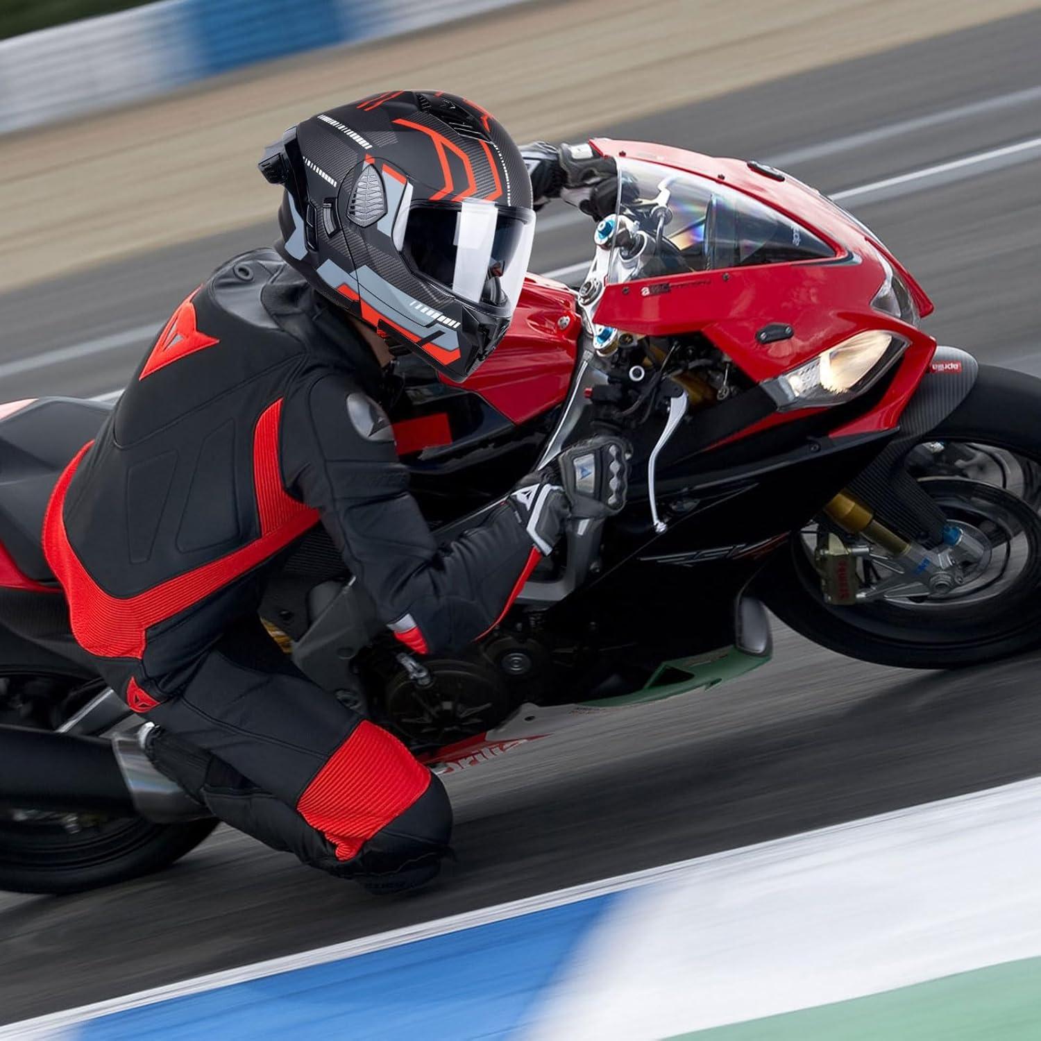 Casco Modular Integral AceRide KYE-hel Mediano Negro Mate