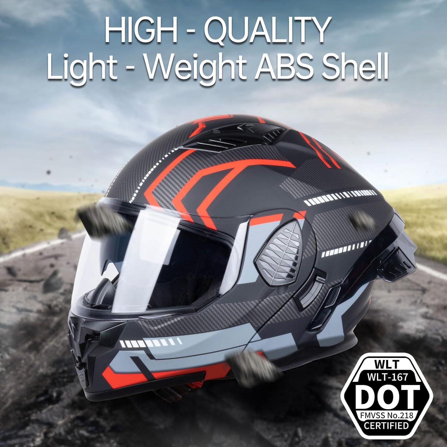 Casco Modular Integral AceRide KYE-hel Mediano Negro Mate