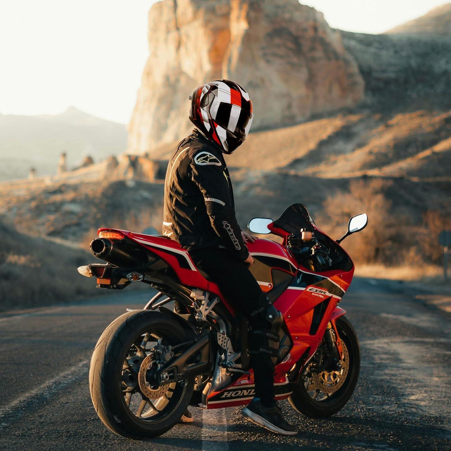 Casco Modular Integral AceRide KYE622-1 Doble Visor Mediano