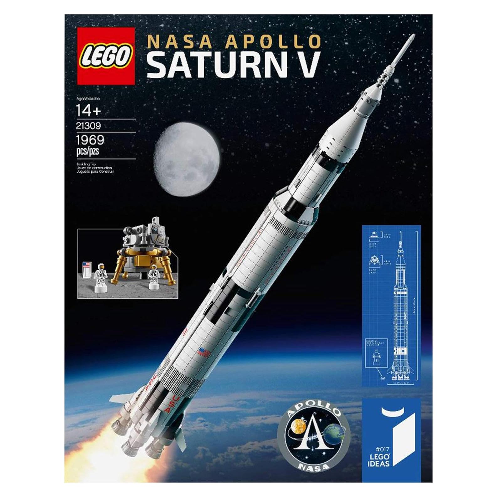 LEGO NASA Apollo Saturn V 1900 Piezas 100 cm Juguete Espacial