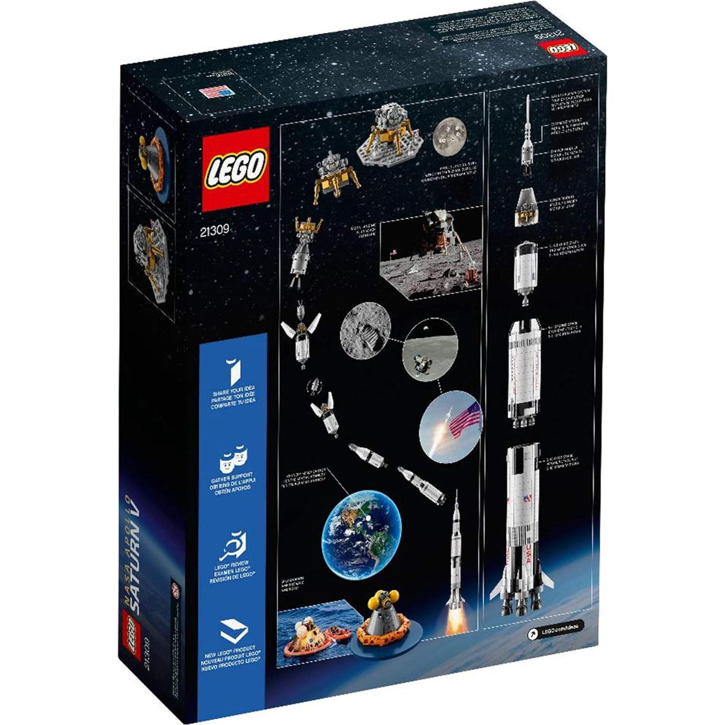 LEGO NASA Apollo Saturn V 1900 Piezas 100 cm Juguete Espacial