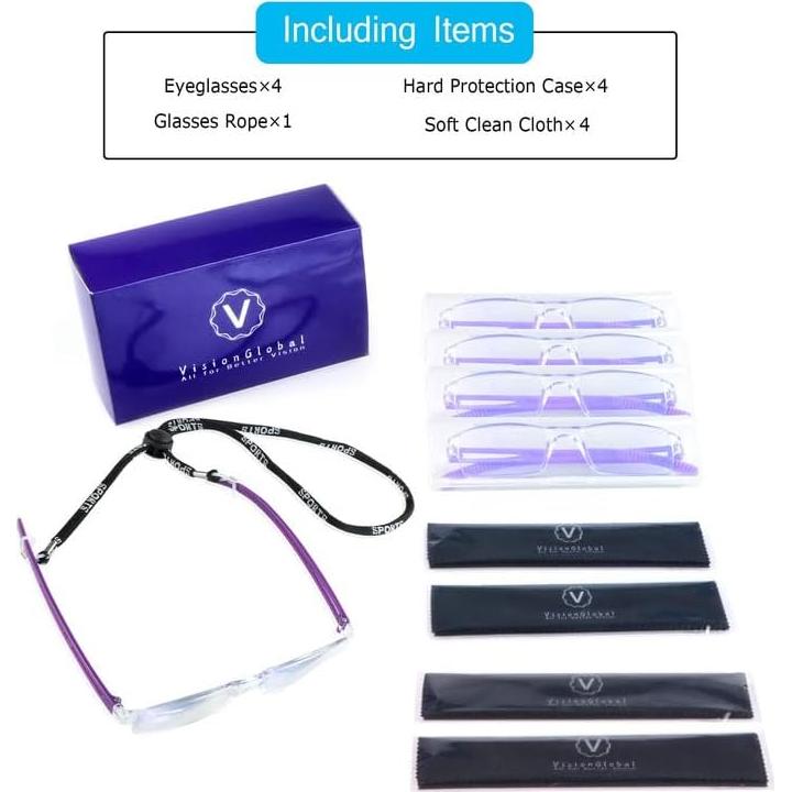 Gafas de Lectura LifeArt +4.25 Luz Azul Rectangulares