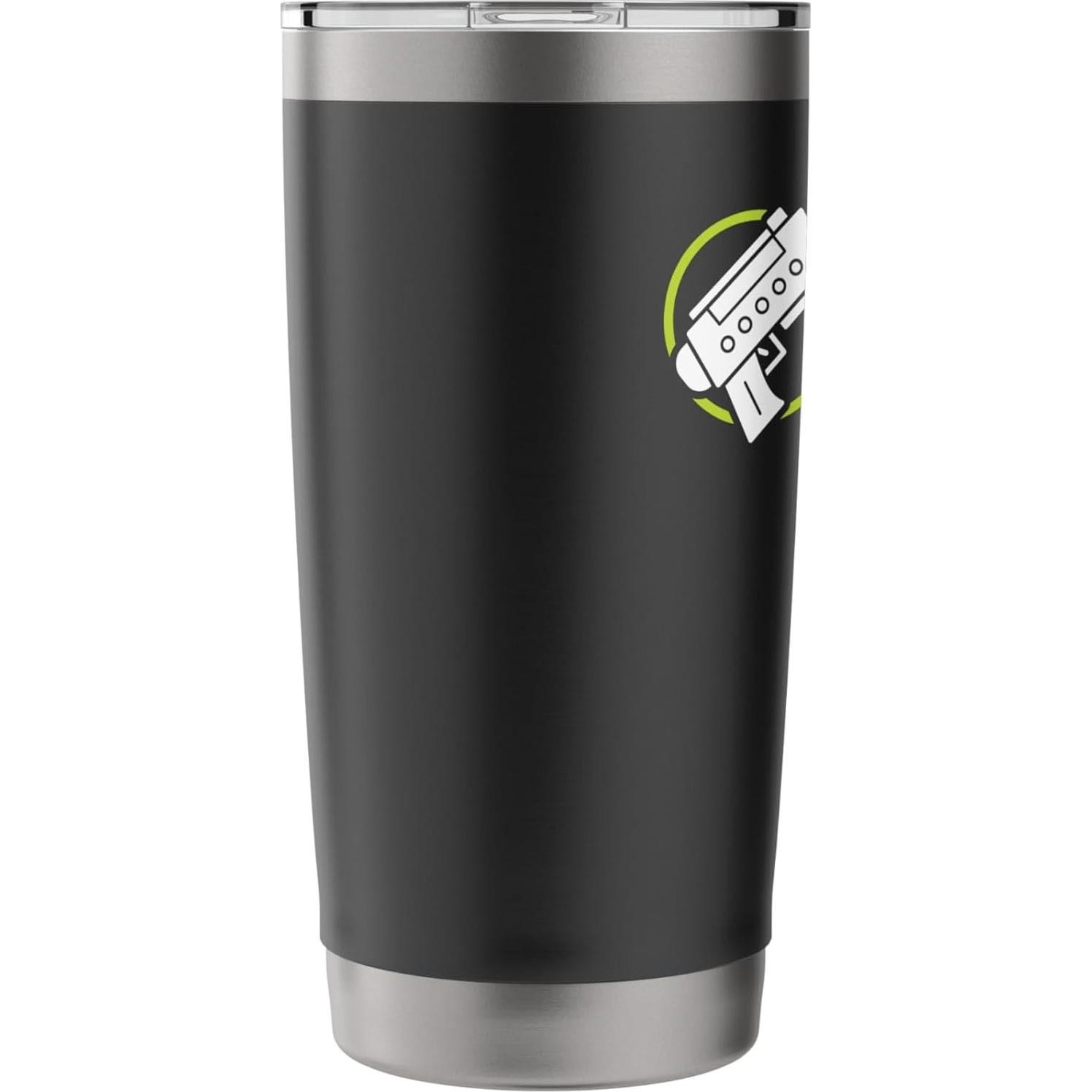 Vaso de Acero Inoxidable Aislado 20 oz Negro Laser Tag