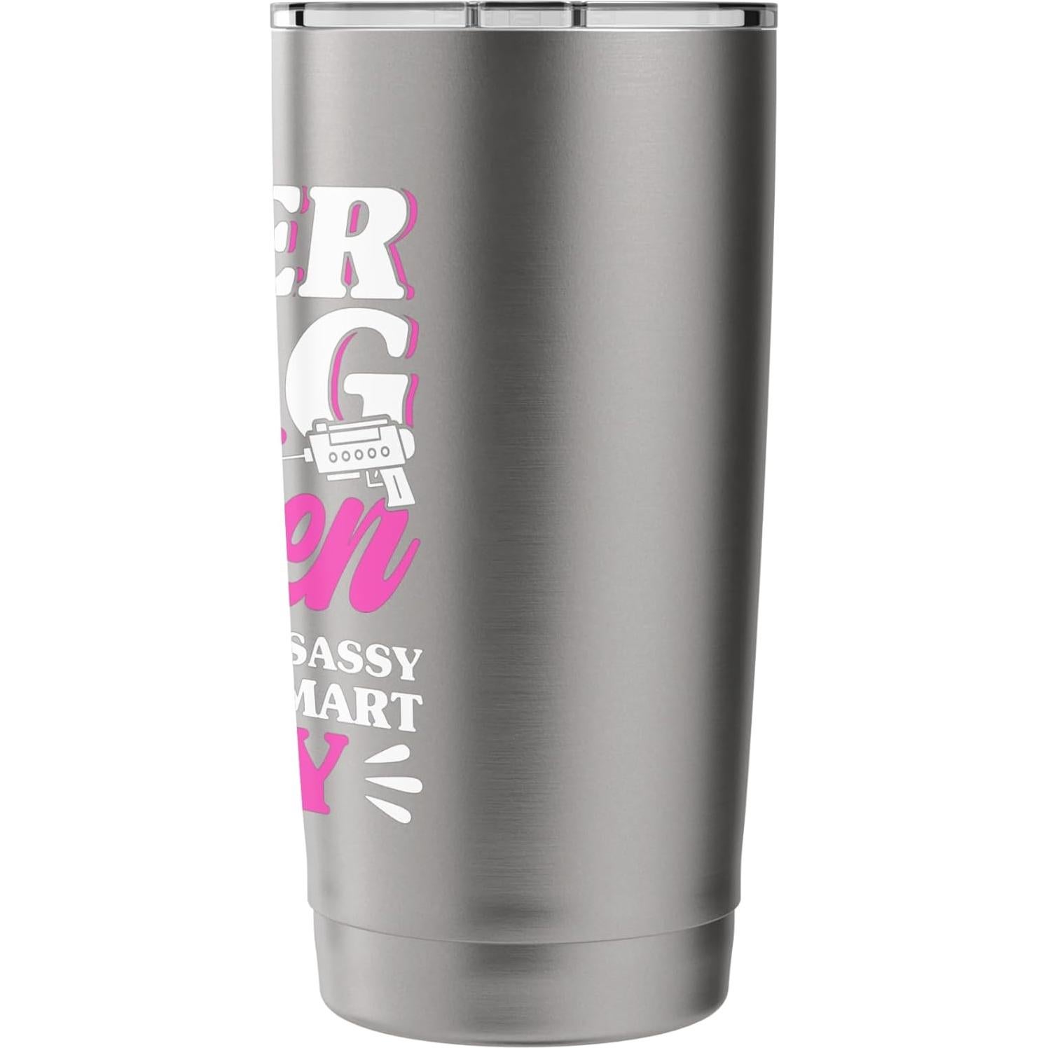 Vaso Aislado de Acero Inoxidable 20 oz - Laser Tag Reina Elegante