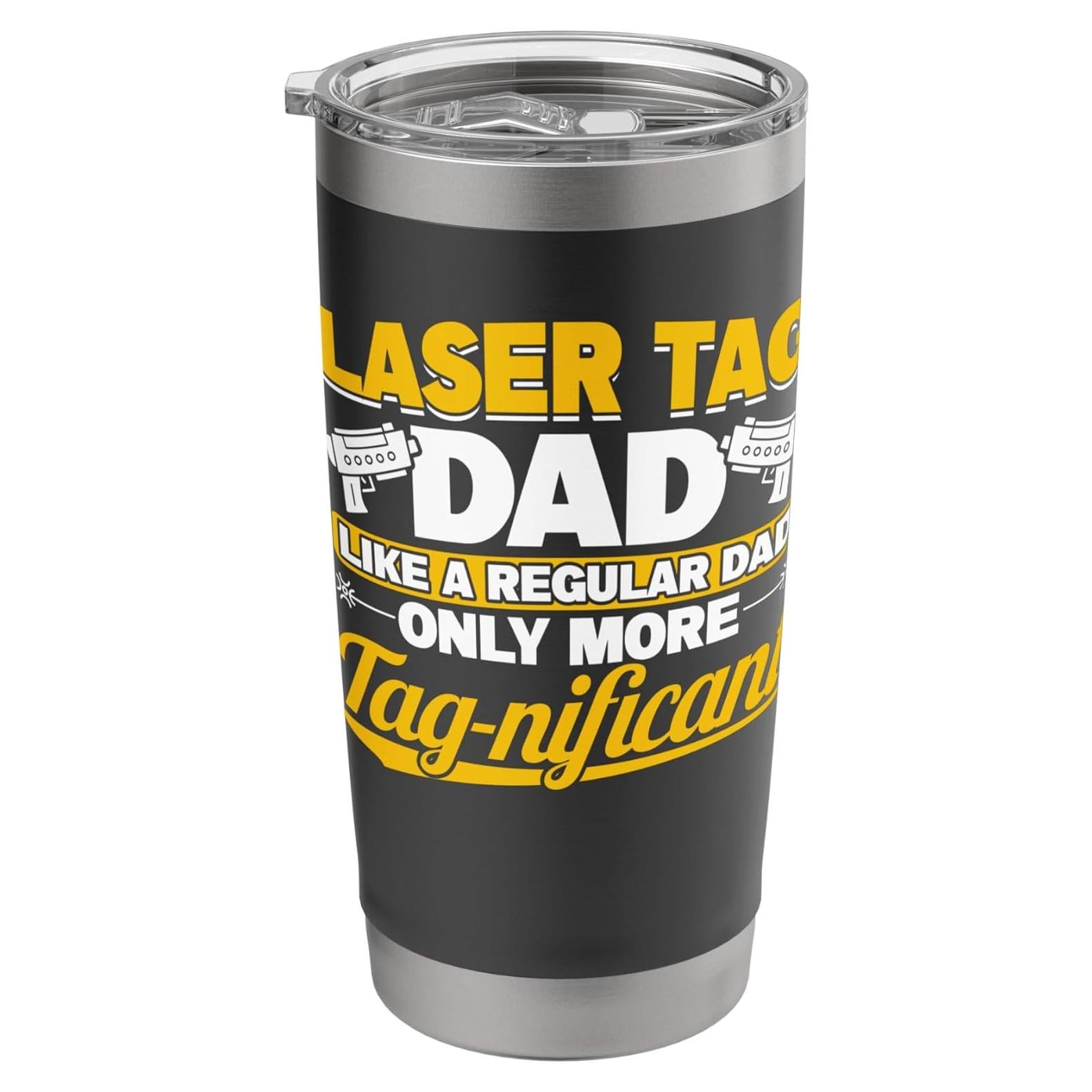 Juego de Laser Tag Papá - Vaso Acero Inoxidable 20 oz Aislado
