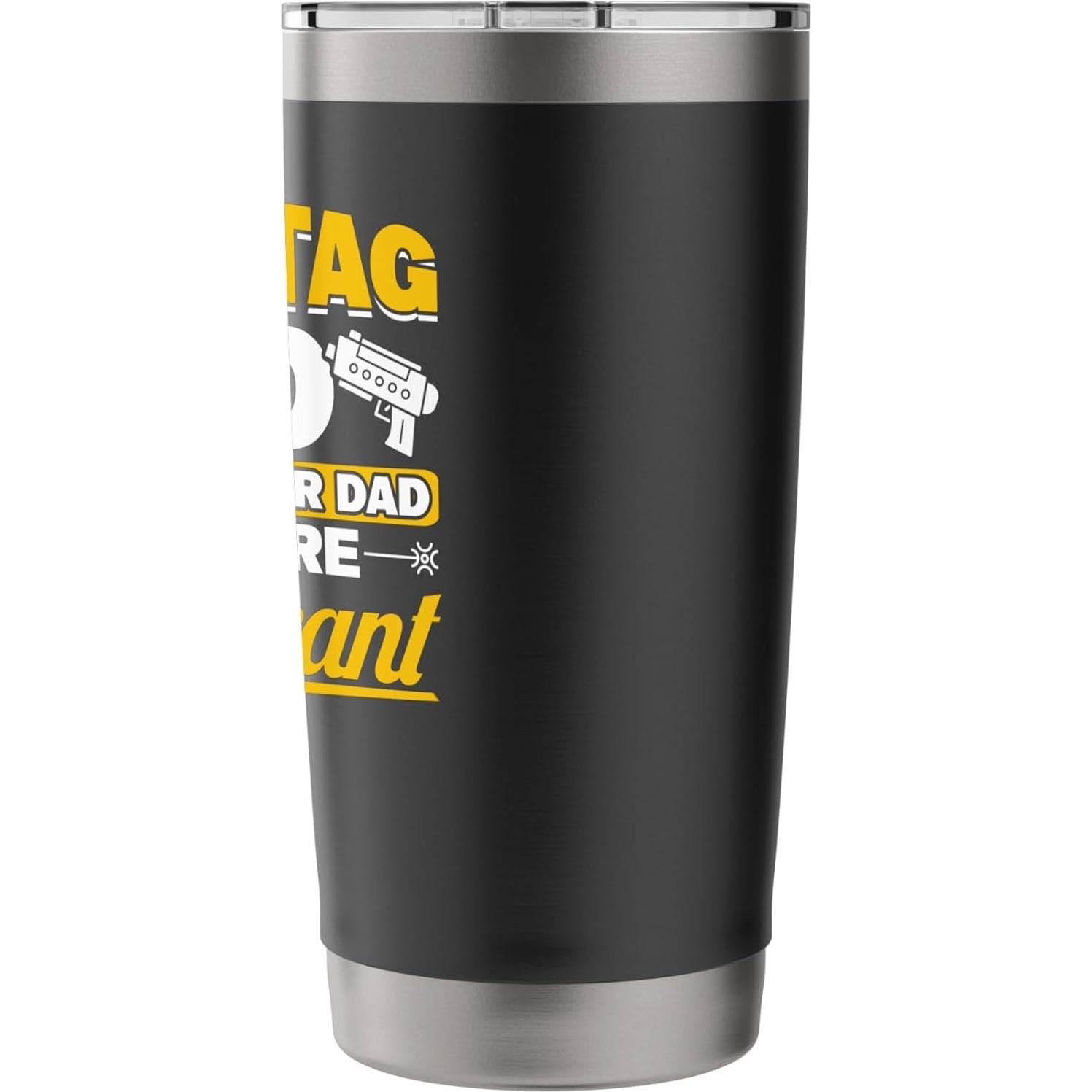 Juego de Laser Tag Papá - Vaso Acero Inoxidable 20 oz Aislado