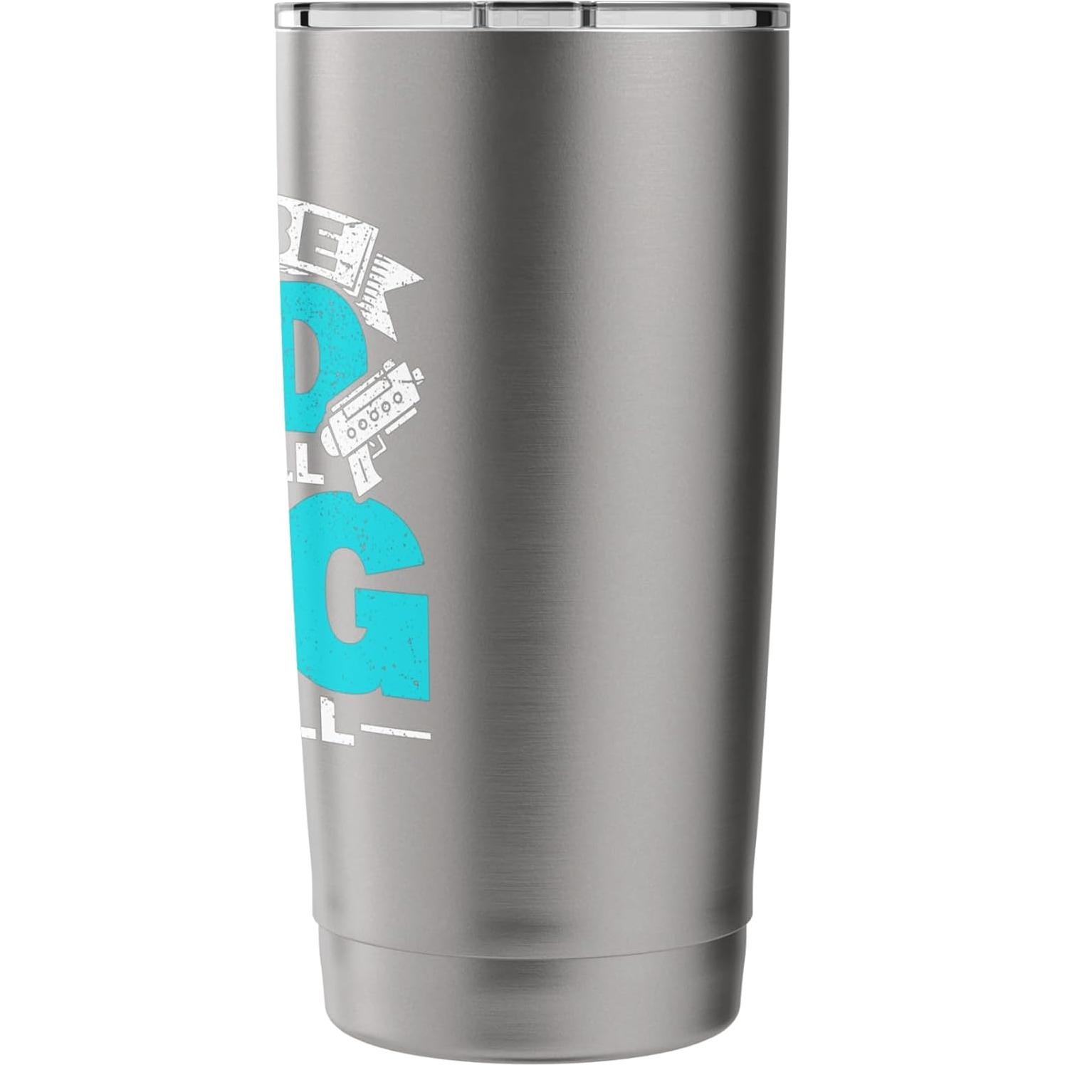 Vaso Aislado de Acero Inoxidable 20 oz - Laser Tag Fiesta